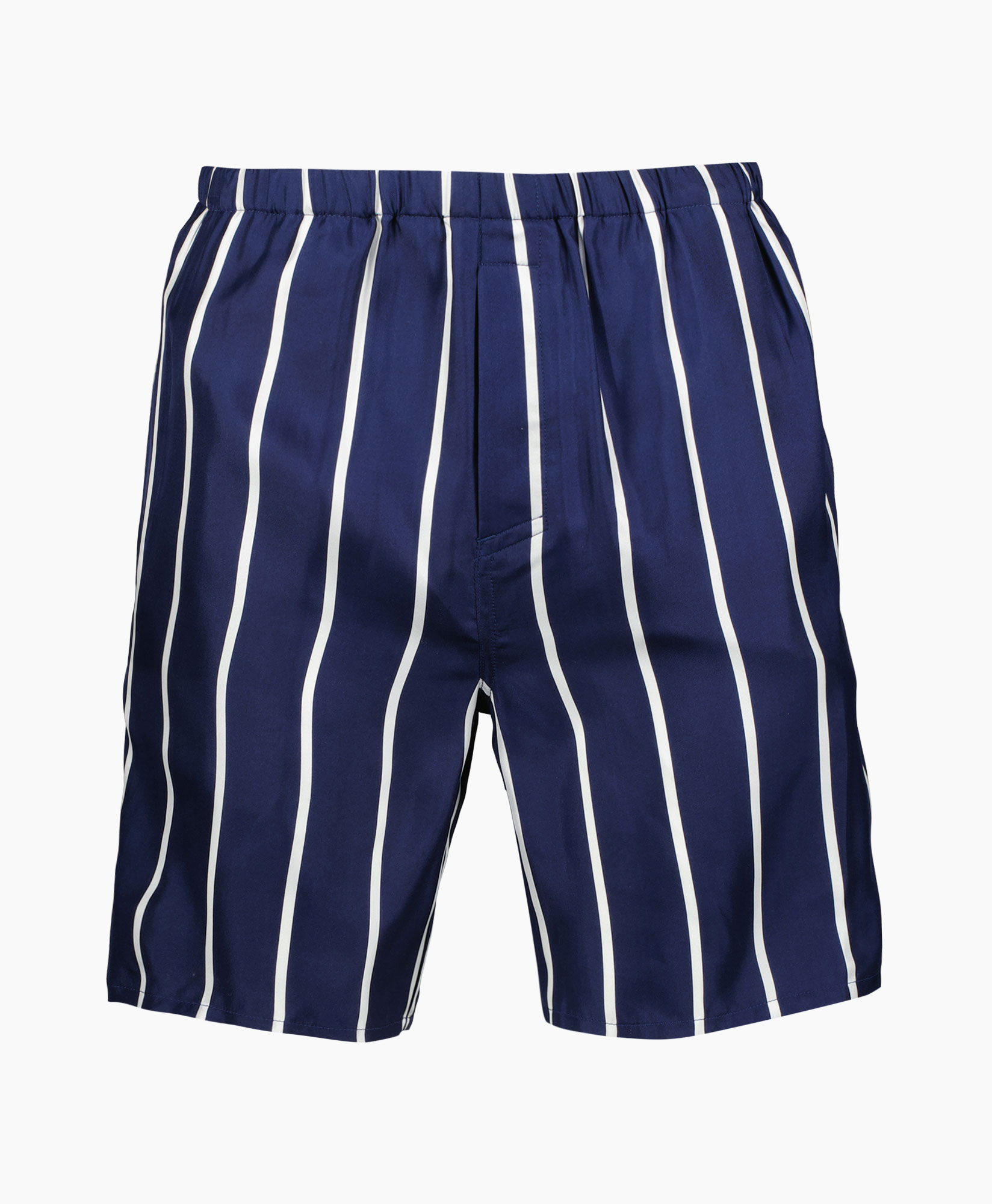Ami Korte Broek Elastic Waist Donker Blauw