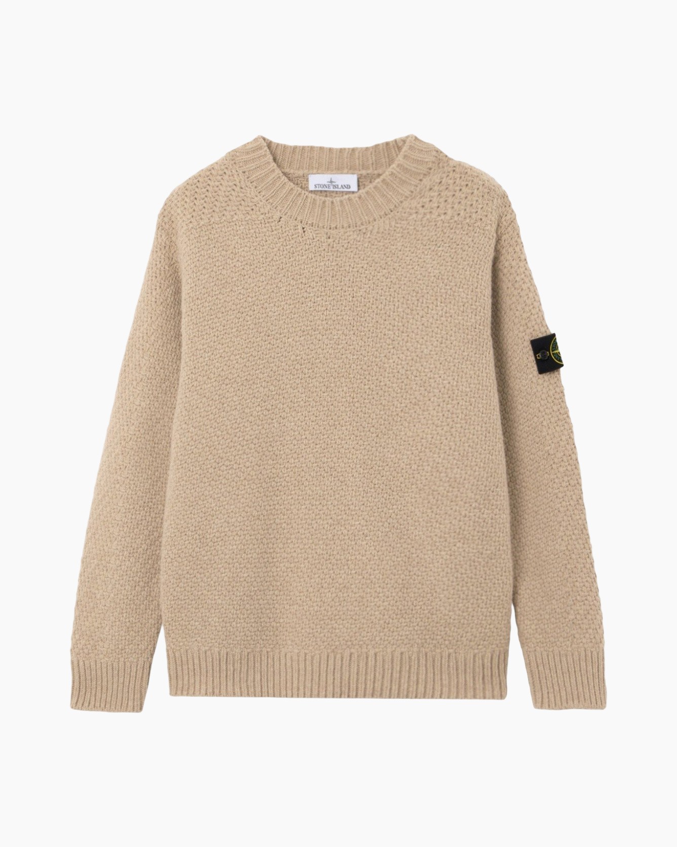 trui, örme-knit, beige, kraagloze?, langewas?