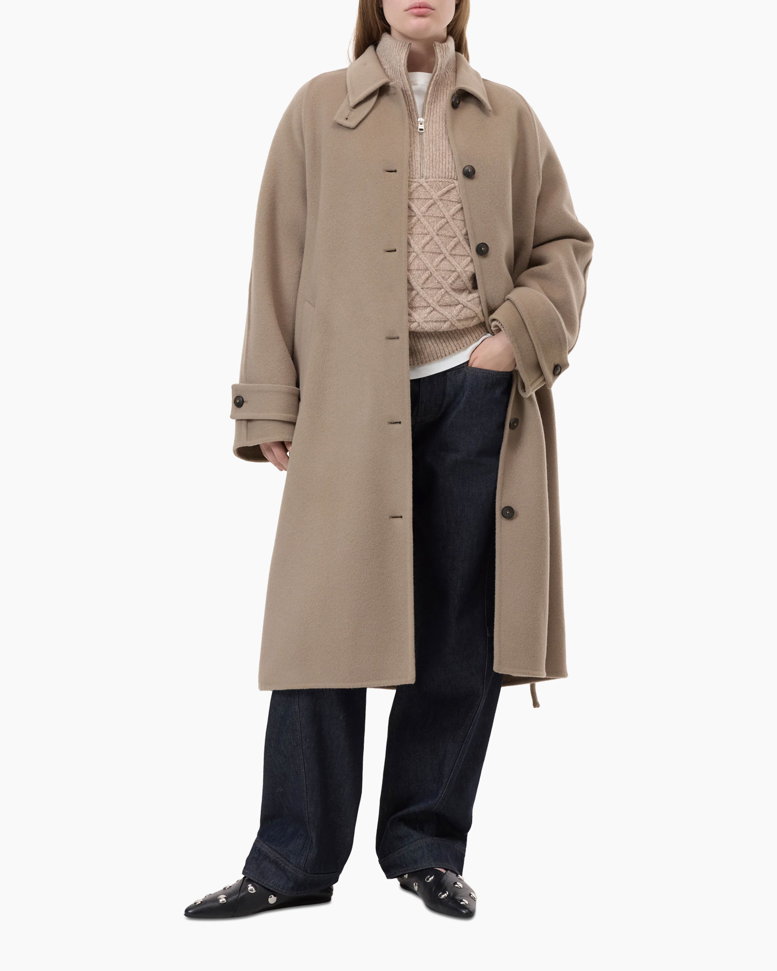 Trenchcoat Belted Beige