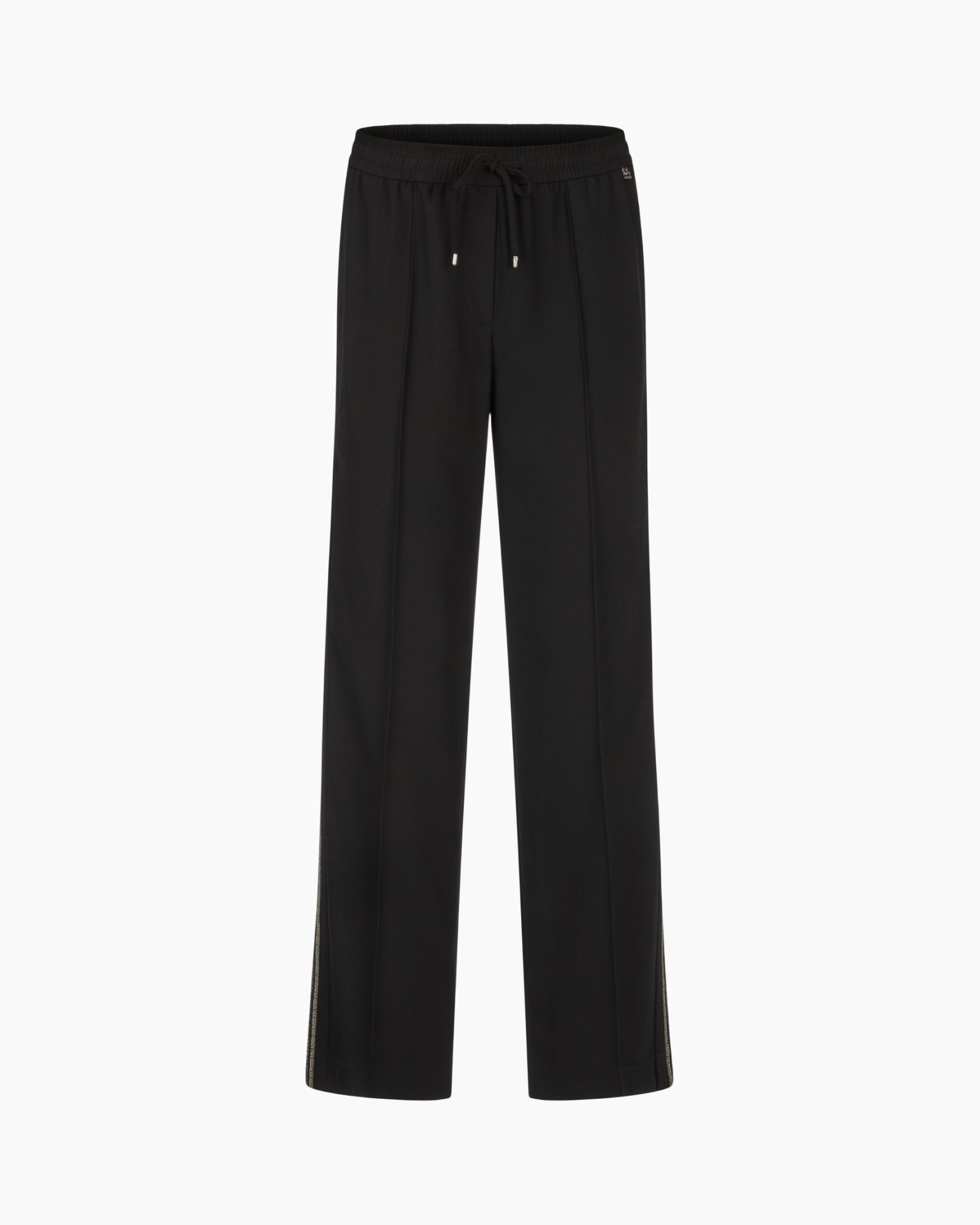 broeken, zwart, touwsluiting, wijdheup, broek