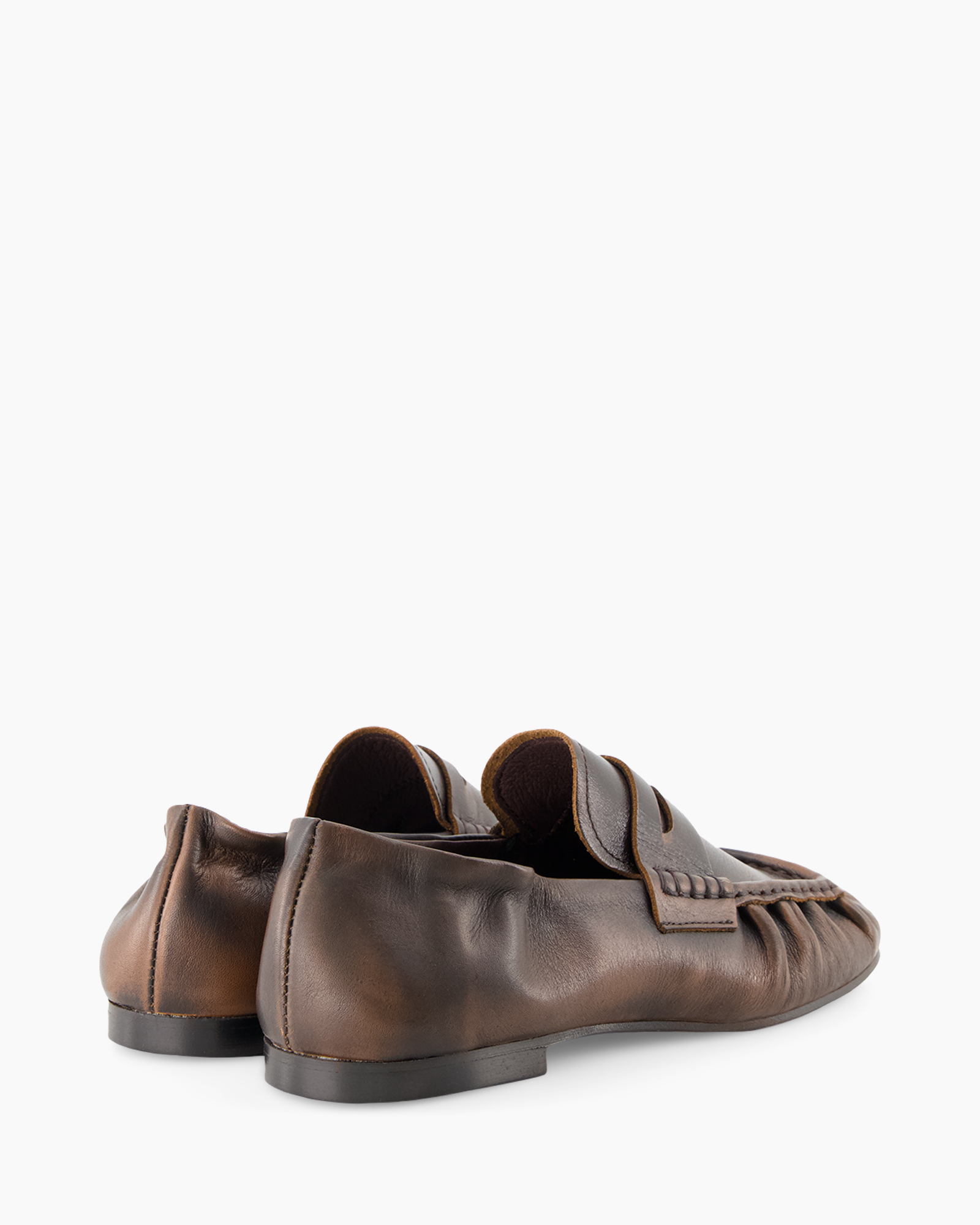 leerlaarzen, bruin, mocassin, slip-on, handgemaakt
