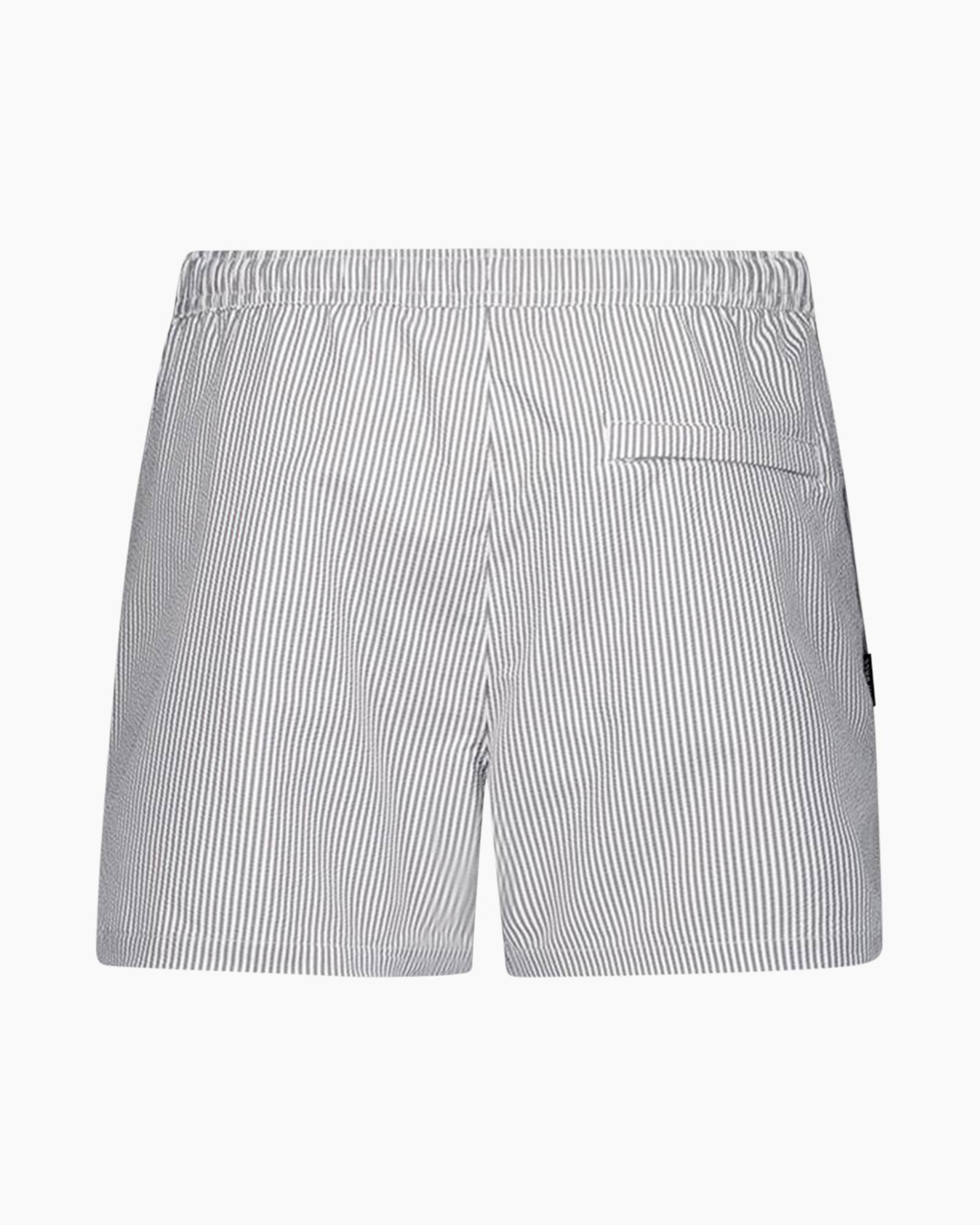 Short Seersucker Swimshort Wit