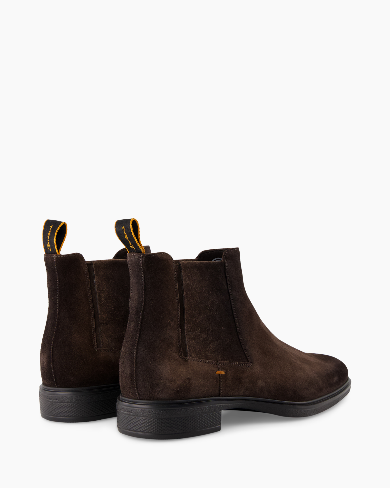 laarzen, enkellaarzen, bruine suède, slip-on, chelsea-stijl