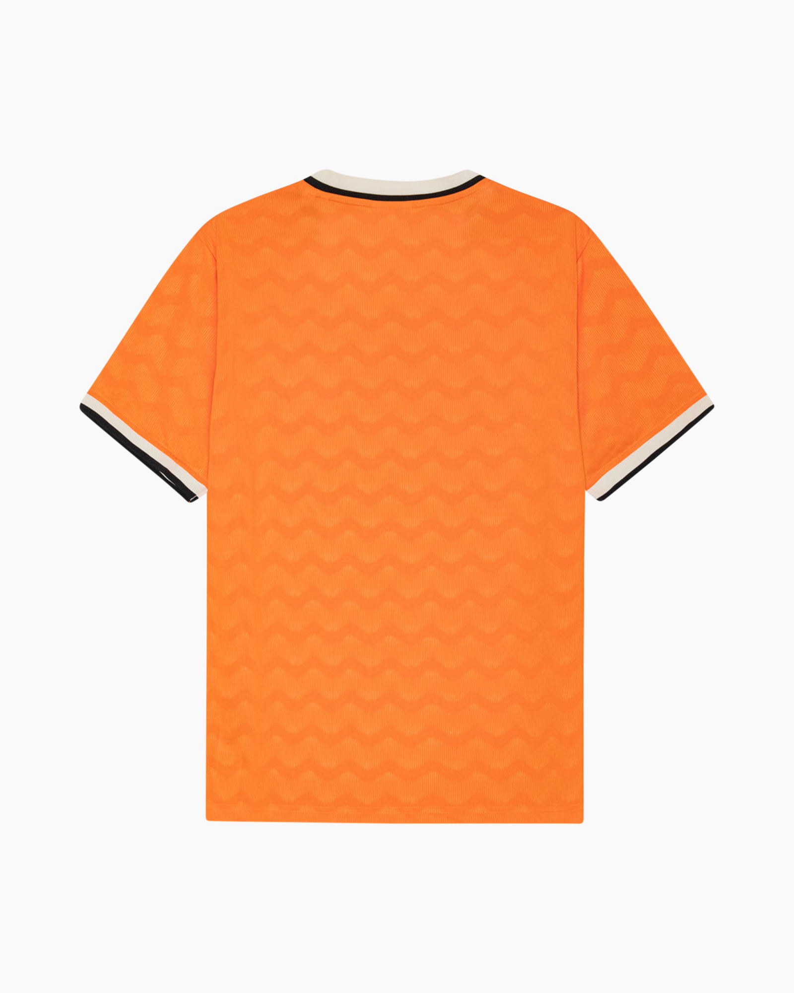trui, t-shirt, oranje, v-hals, merklogo