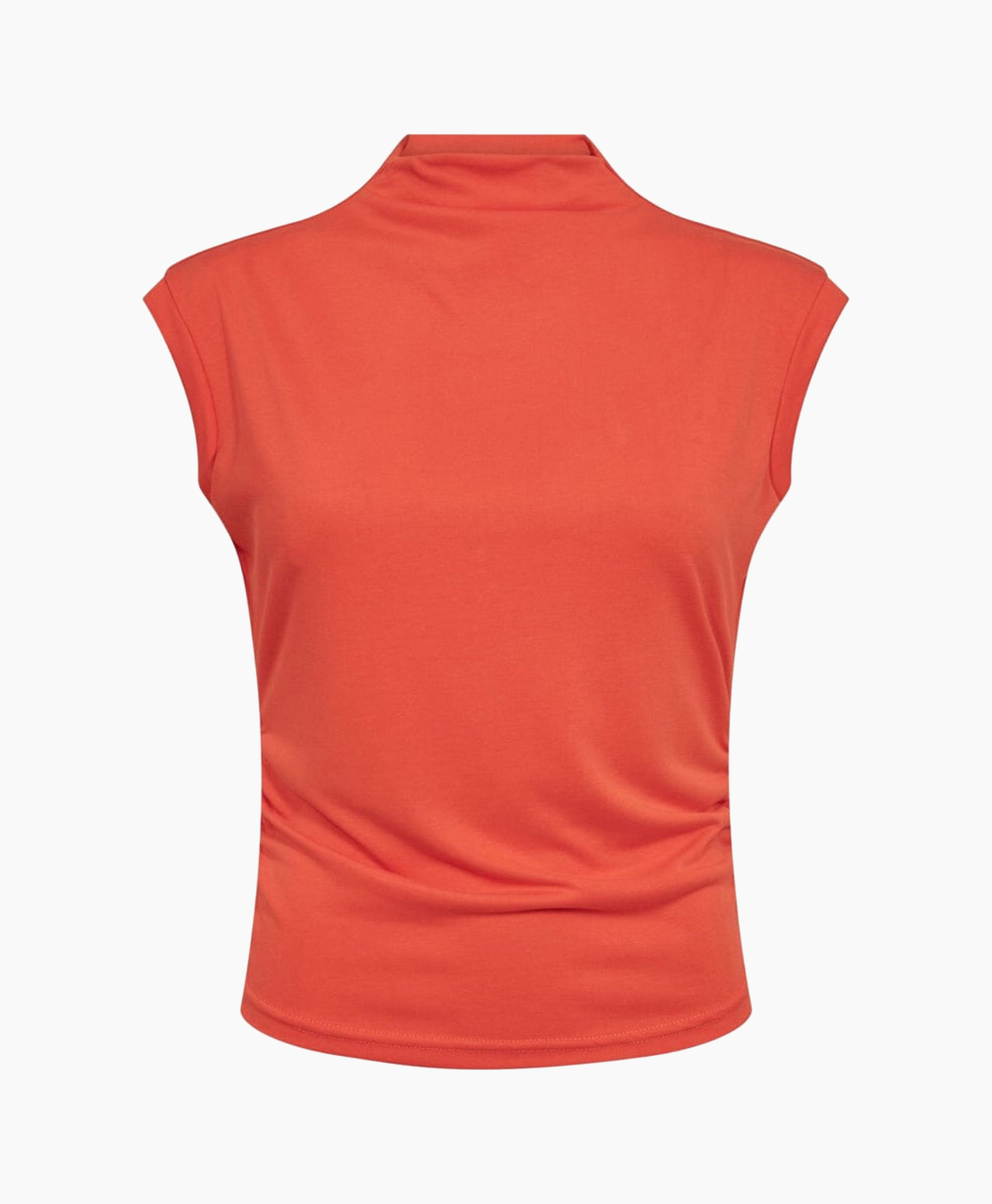 mouwloos bovenstuk, tanktop, oranje, casual, effen kleur