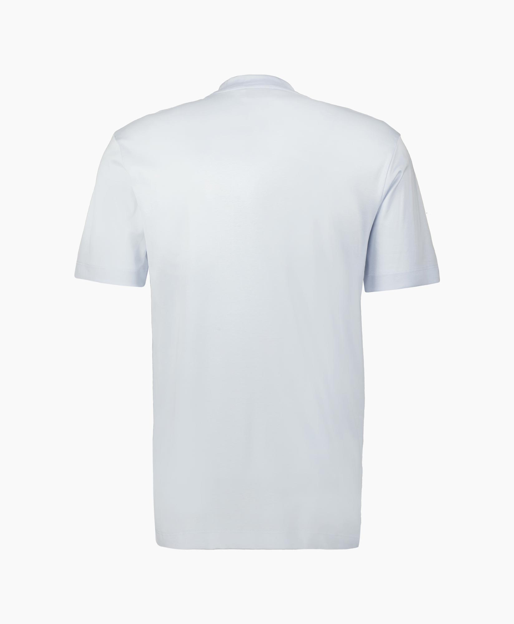 T-shirt Interlock Supima midden blauw