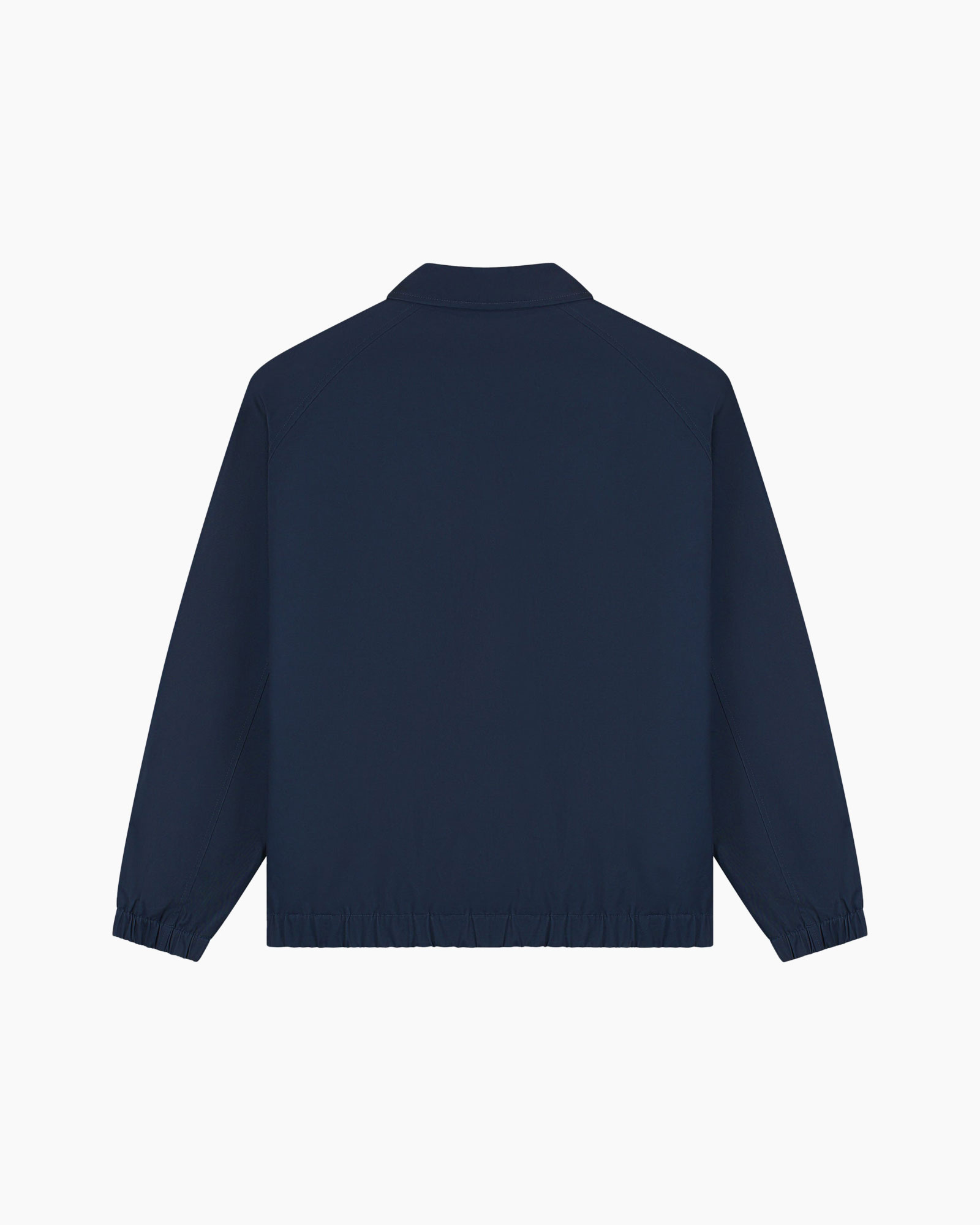 jasjak, marineblauw, lange mouw, kraag, elastische zoom