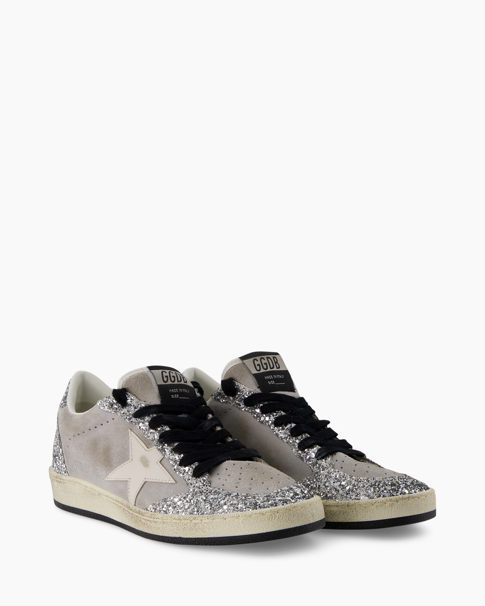 sneaker, glitter, glitterhiel, sterlogo, laag model