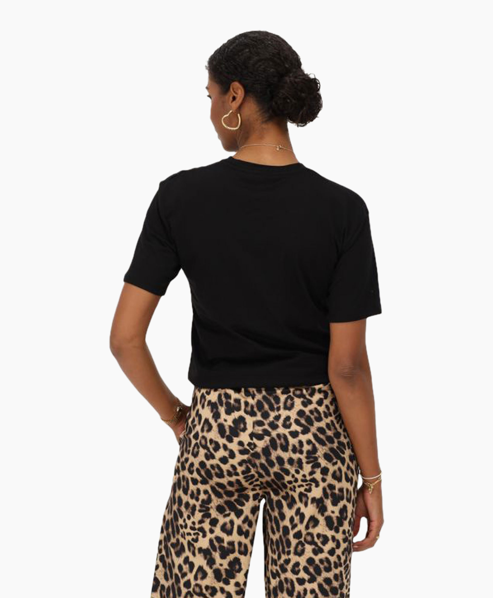 T-shirt Mj11772 Zwart