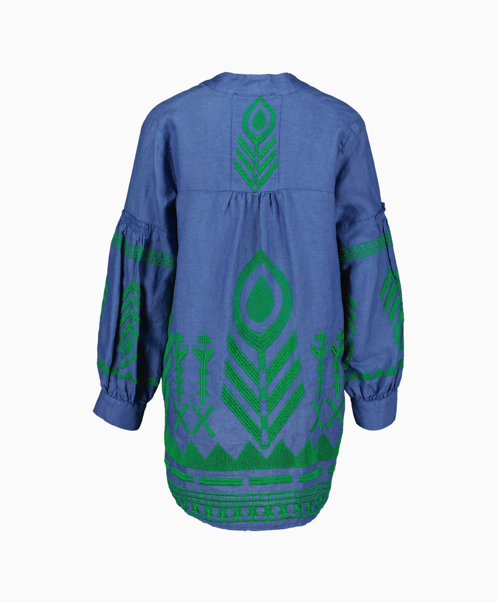 Greek Archaic Kori Blouse 250059 Blauw dessin