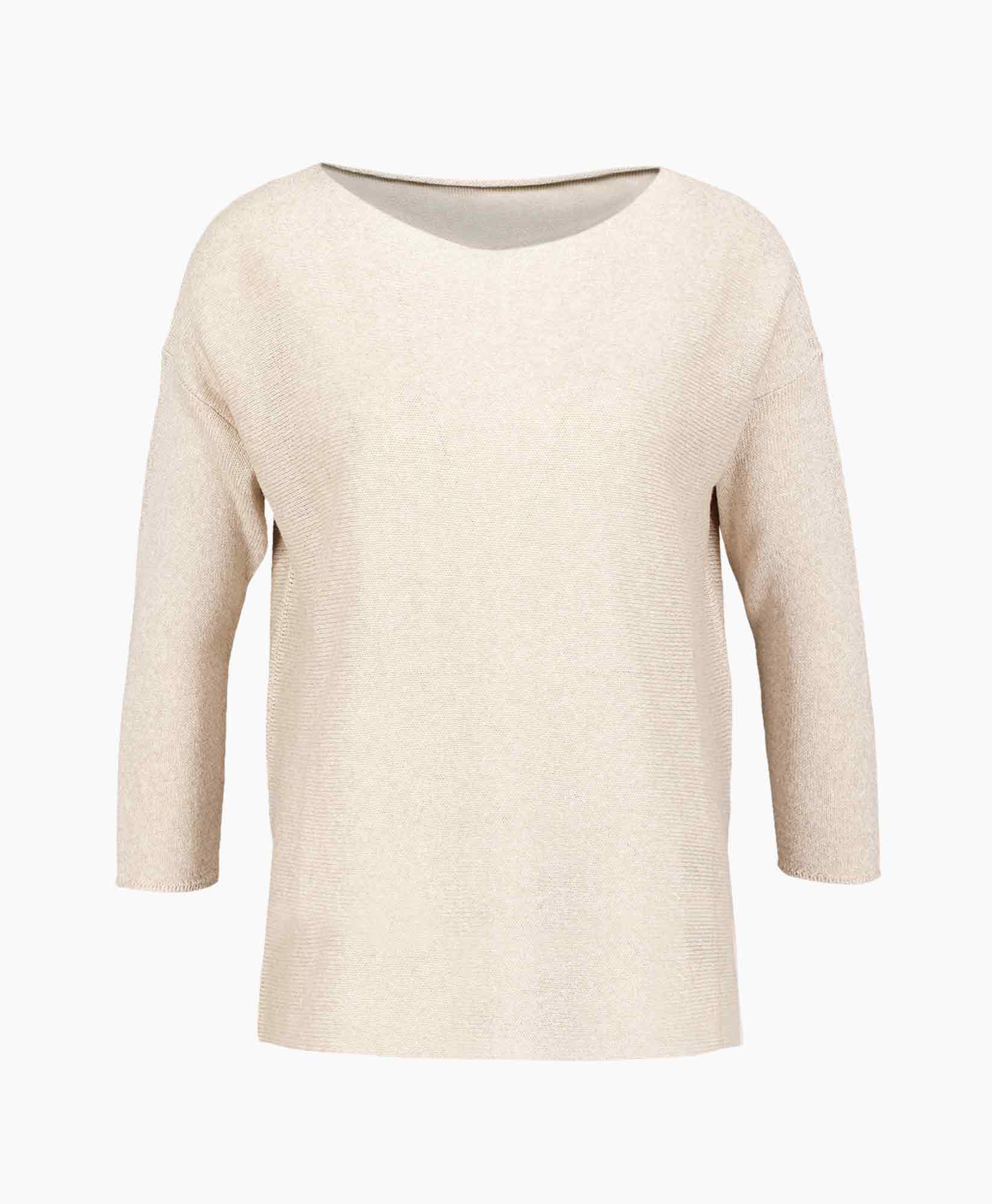 Pullover Round Neck Beige
