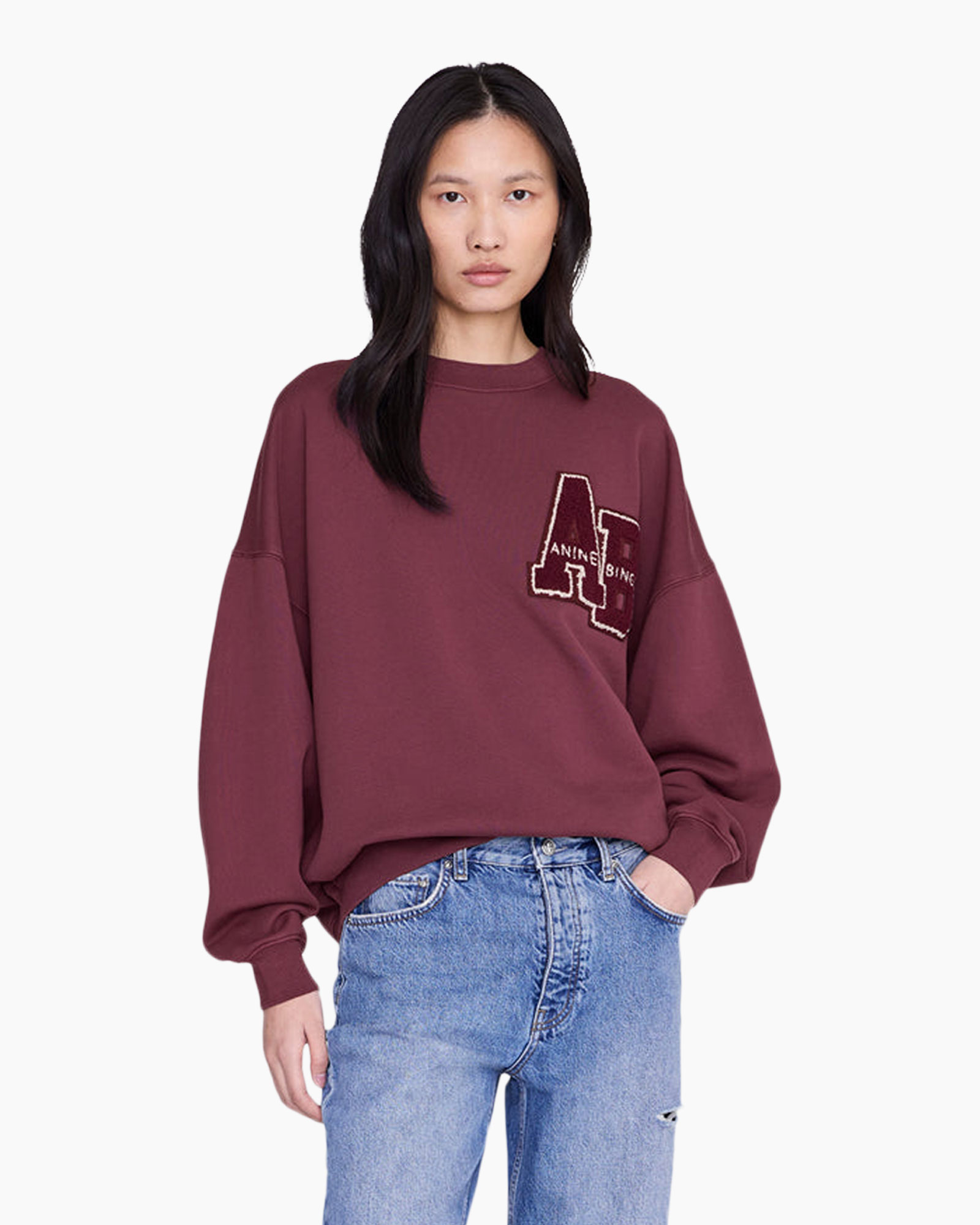 sweatshirt, maroon, grafisch, trui, unisex