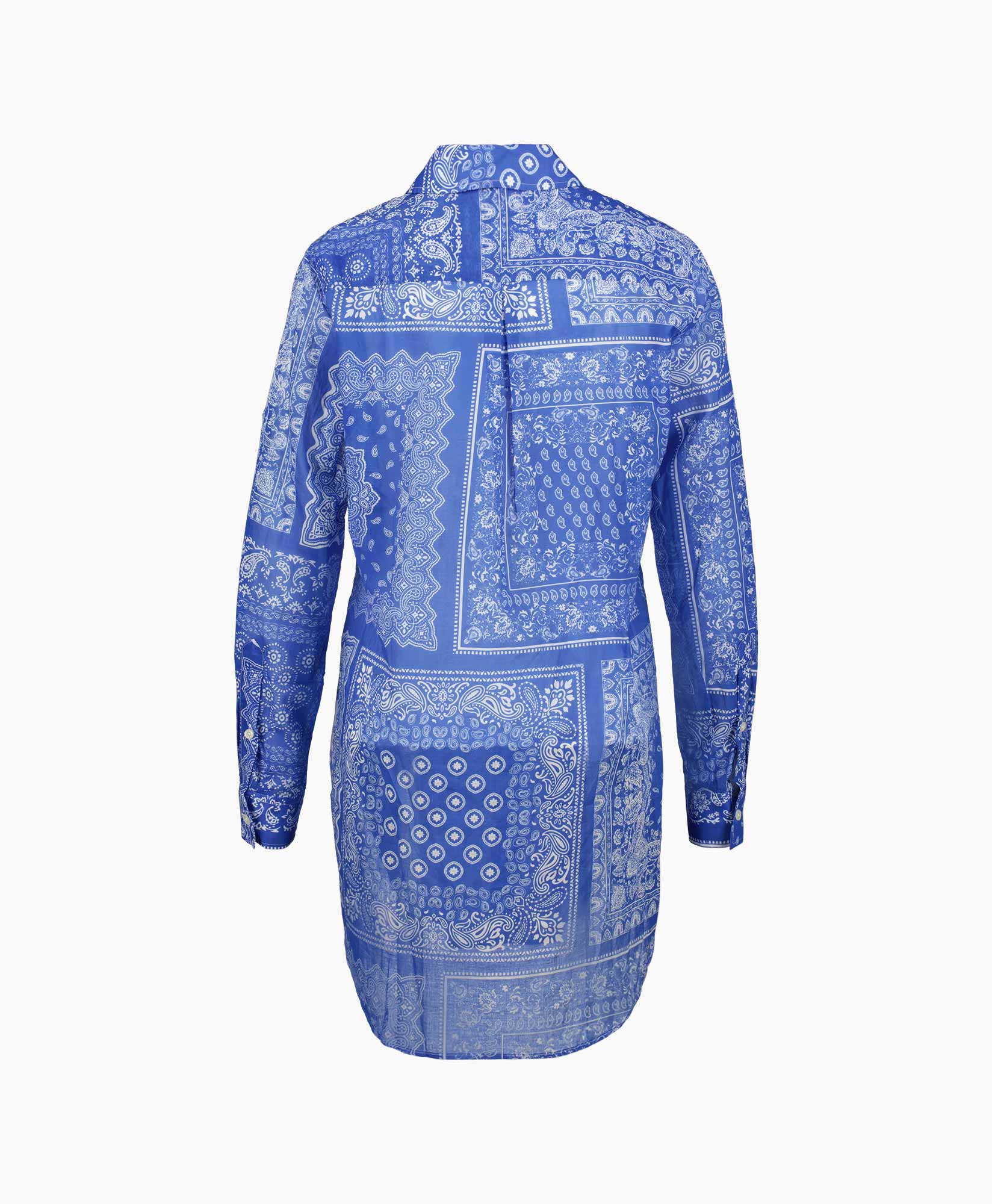 0039 Italy Blouse Taya212344 Blauw dessin