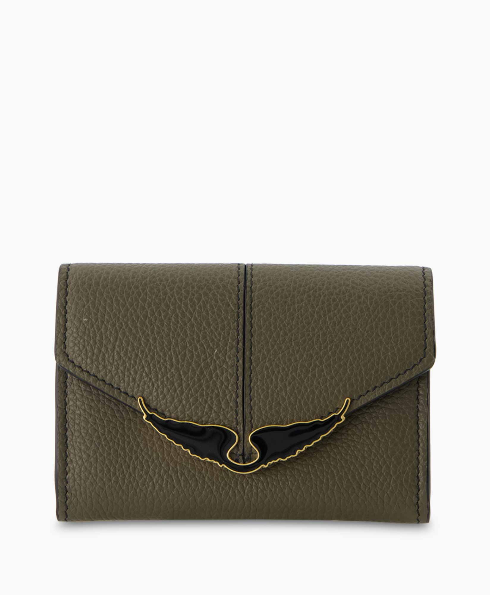 Portomonnee Borderline Mini Wallet Grained Antraciet