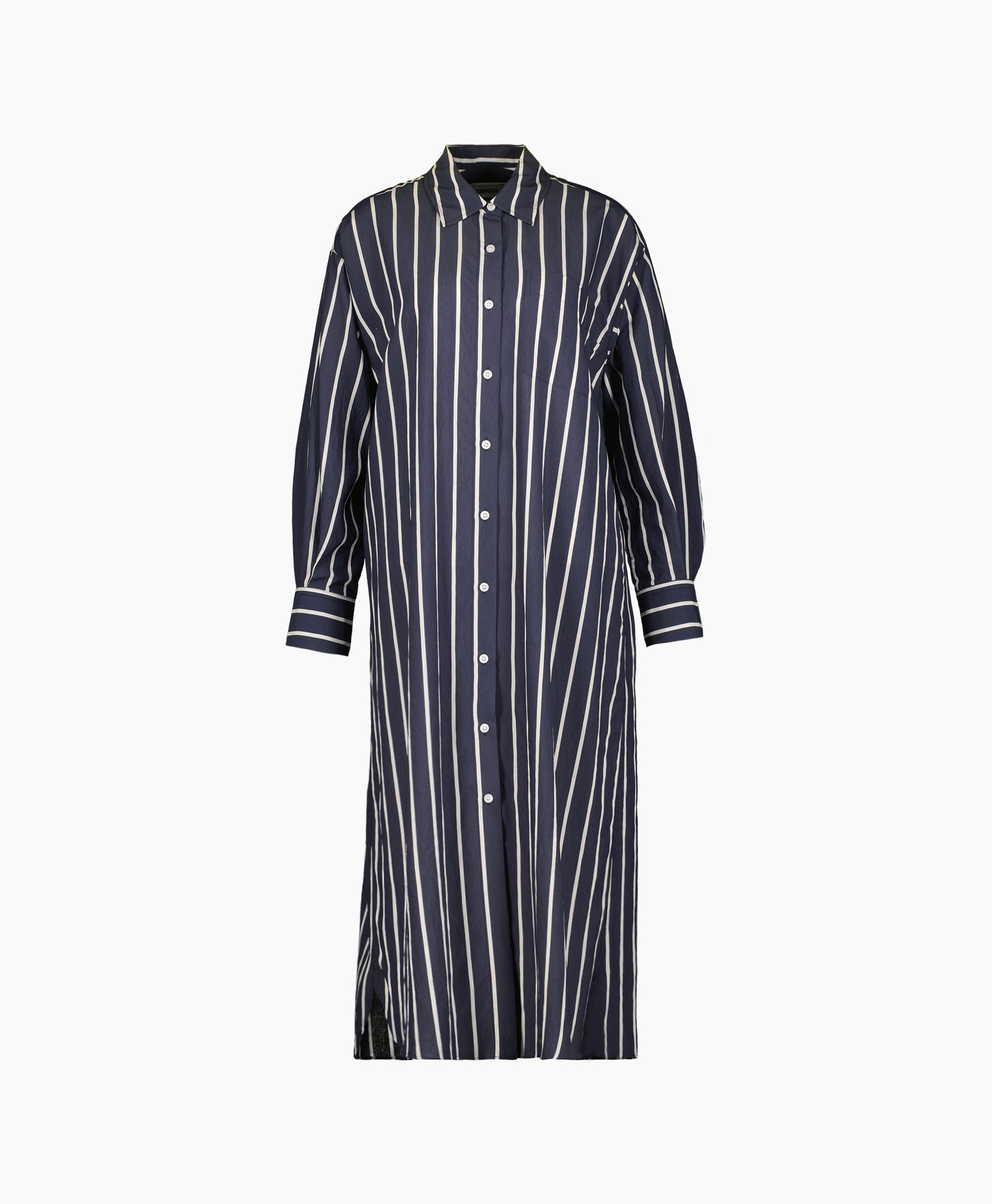 Zenggi Midi Jurk R01-1012-714 Blauw dessin