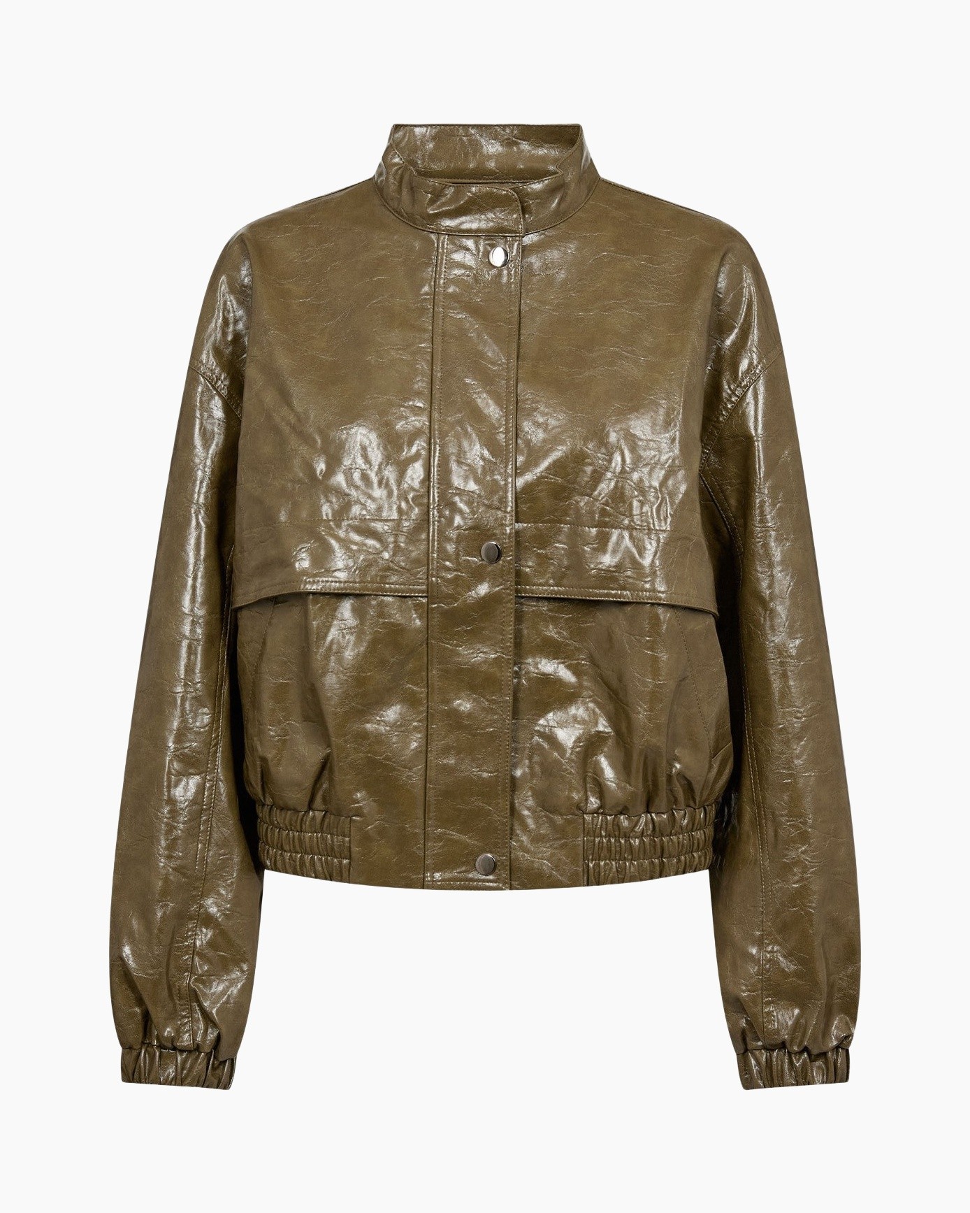 jas/vest, jas, olijf, polyurethaan, puffer/rits