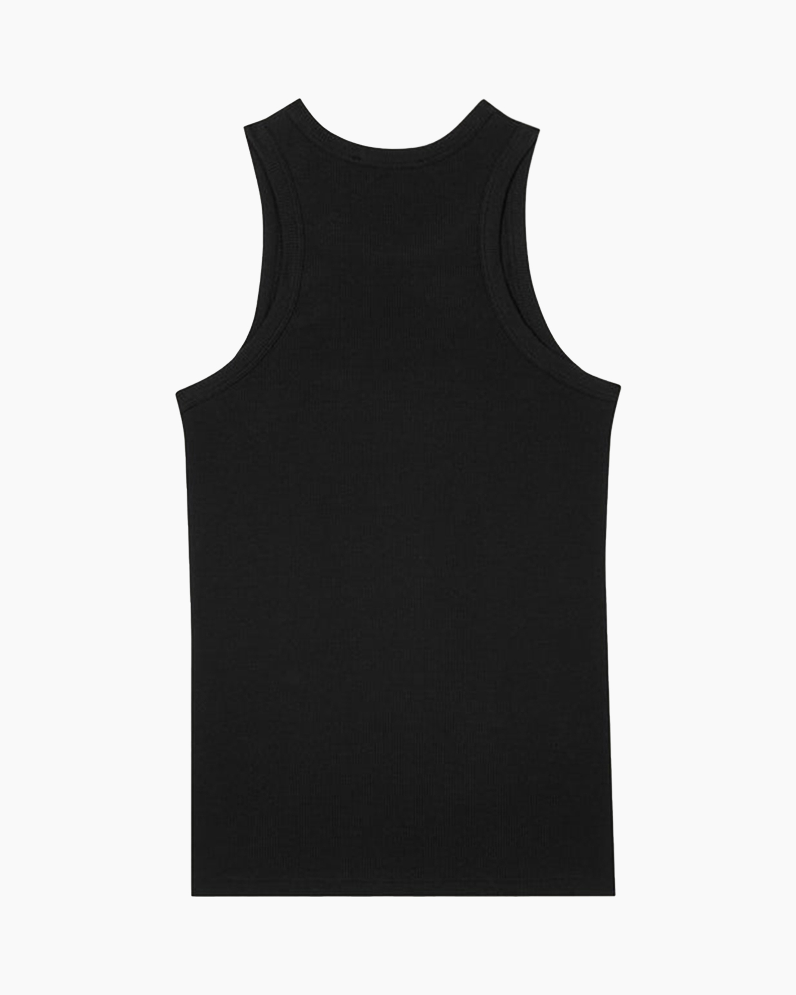 tanktop, zomer zonder mouwen, zwart, katoen/knit, basis top