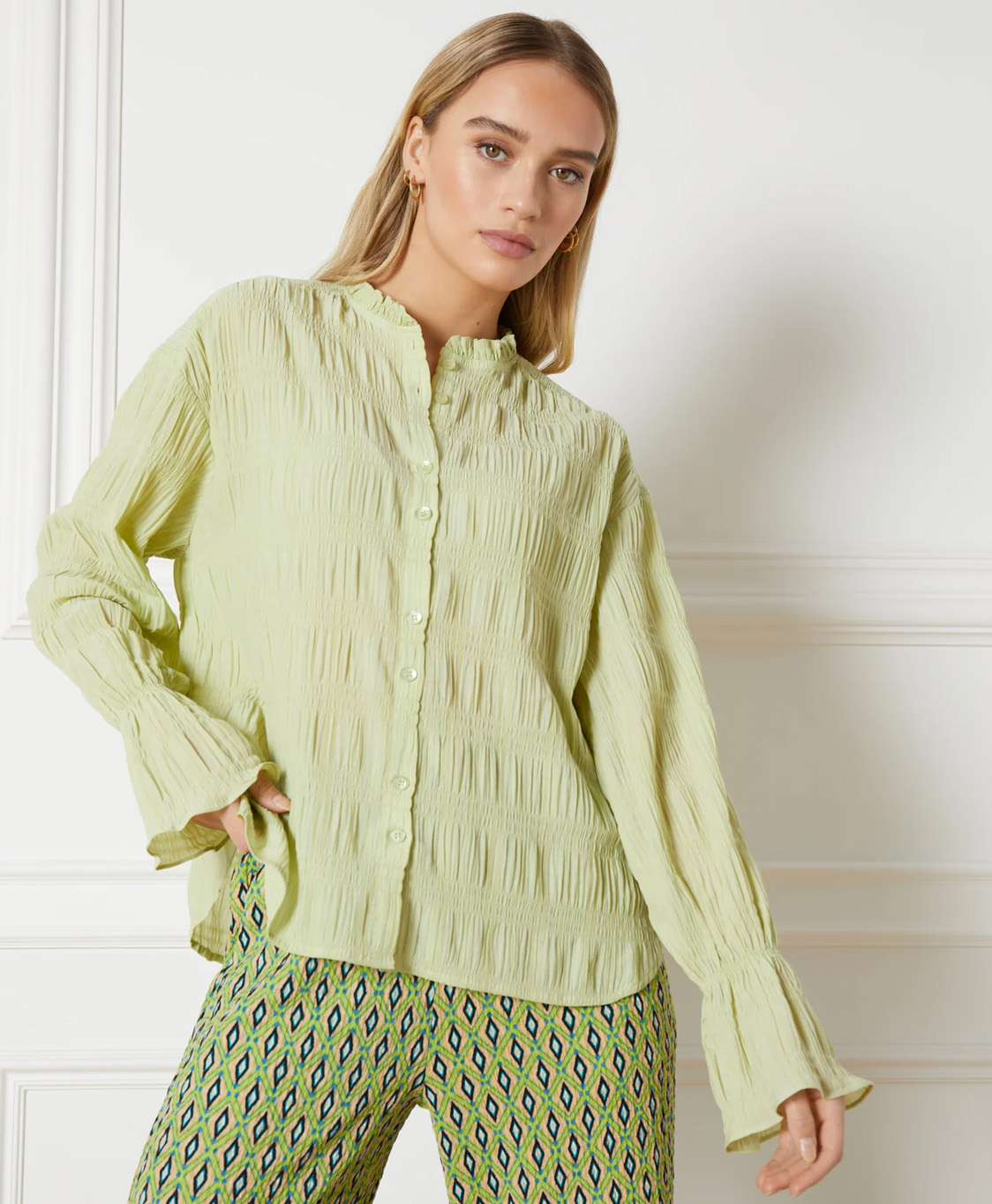 Refined Department Blouse Ace Mint