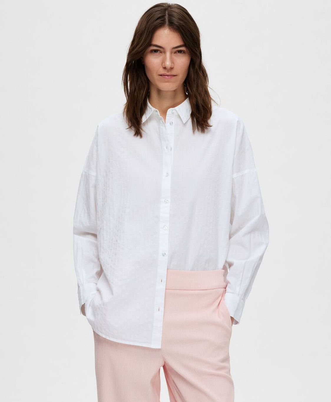 Selected Femme Blouse Lina-sanni Wit