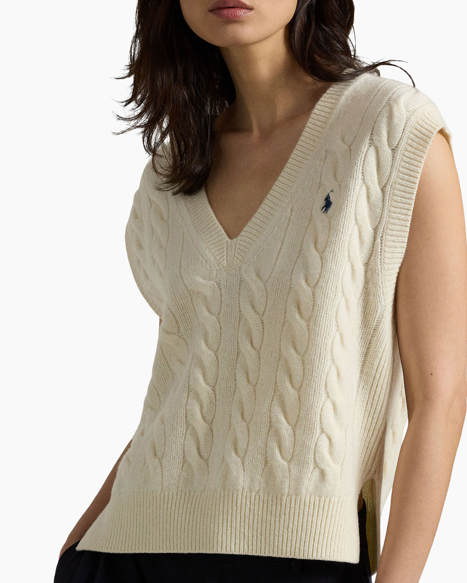 Gilet Slv Vn Po Sleeveless Off White