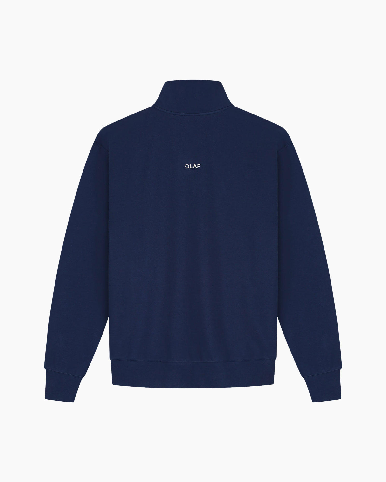 donkerblauw, sweatshirt, kraagloze/crewneck, achterkant, logo-OLAF