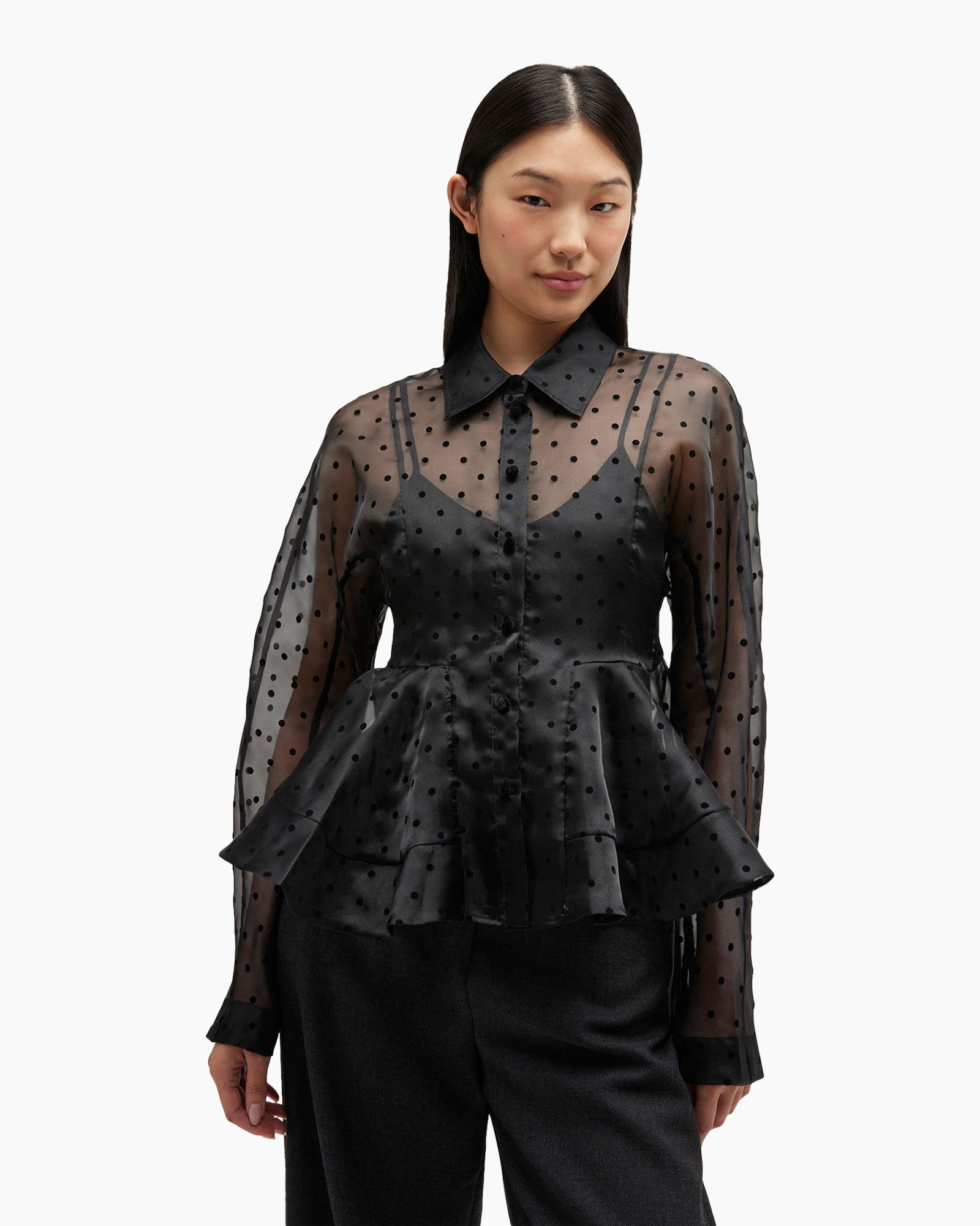 Blouse, Long Sleeve, Adult, Person, Woman