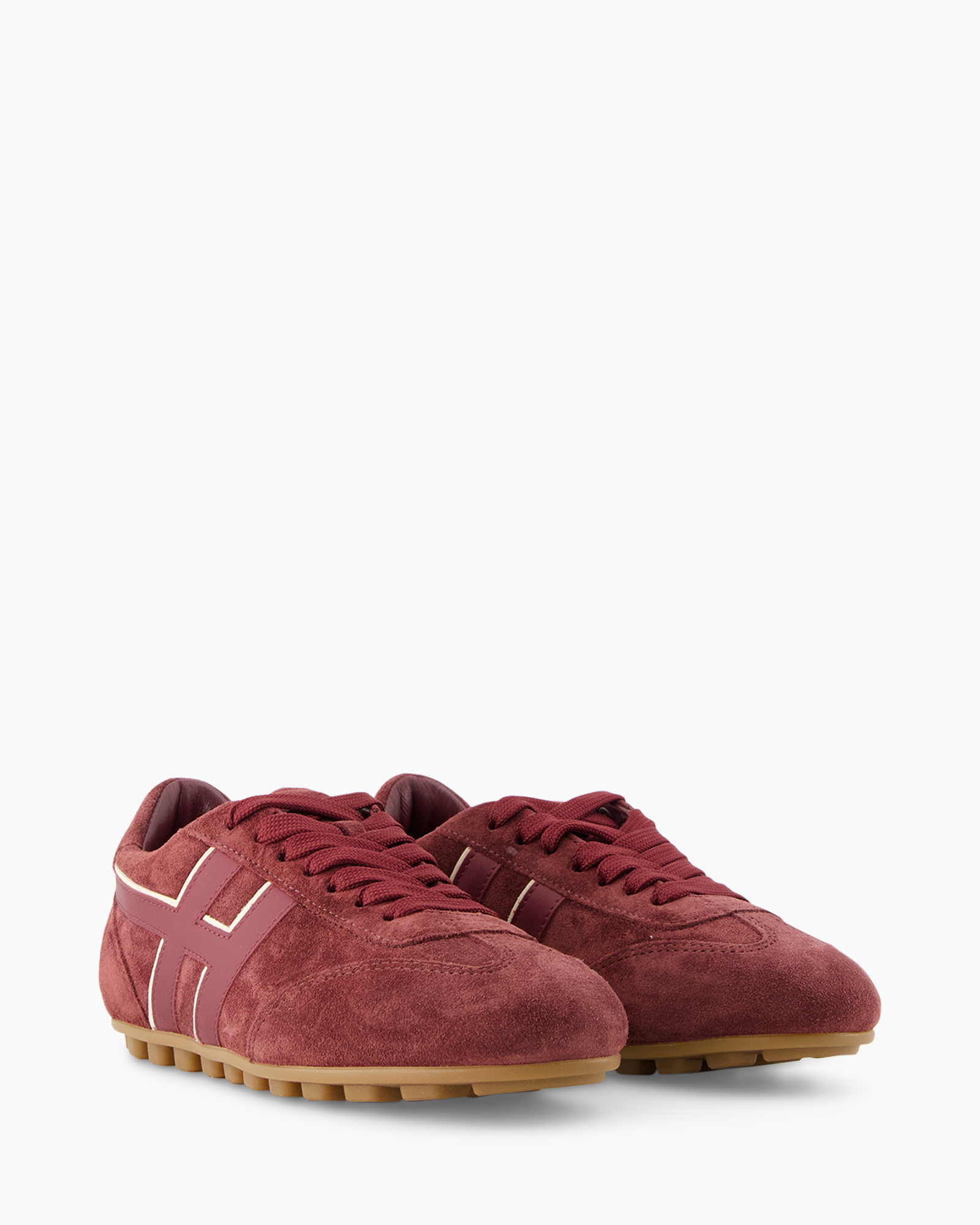schoen, sneaker, suede, rood, voetbal
