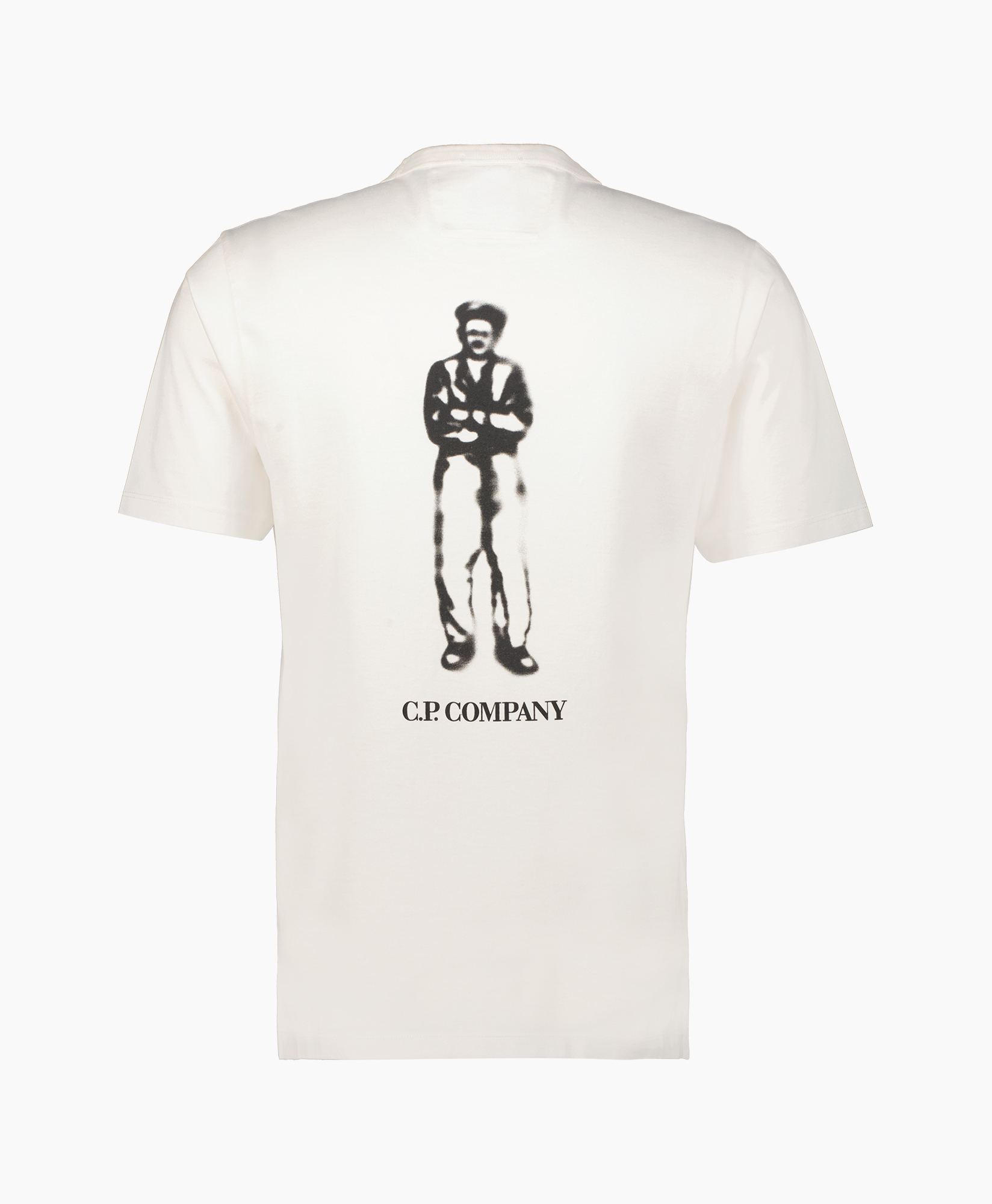 Cp Company T-shirt Mercerized Jersey 30/2 Twisted  Wit