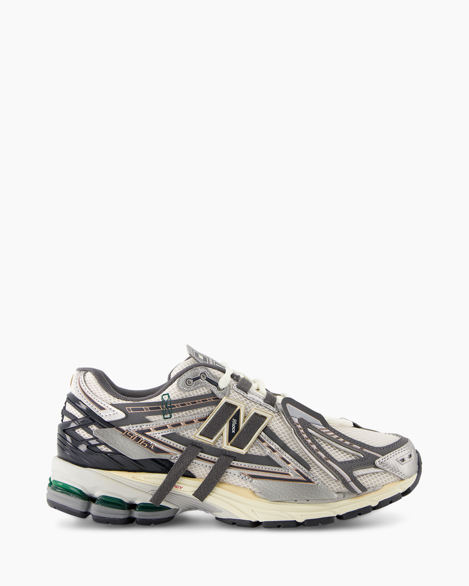 loopschoenen, sneaker, mesh bovenwerk, grijs, wit