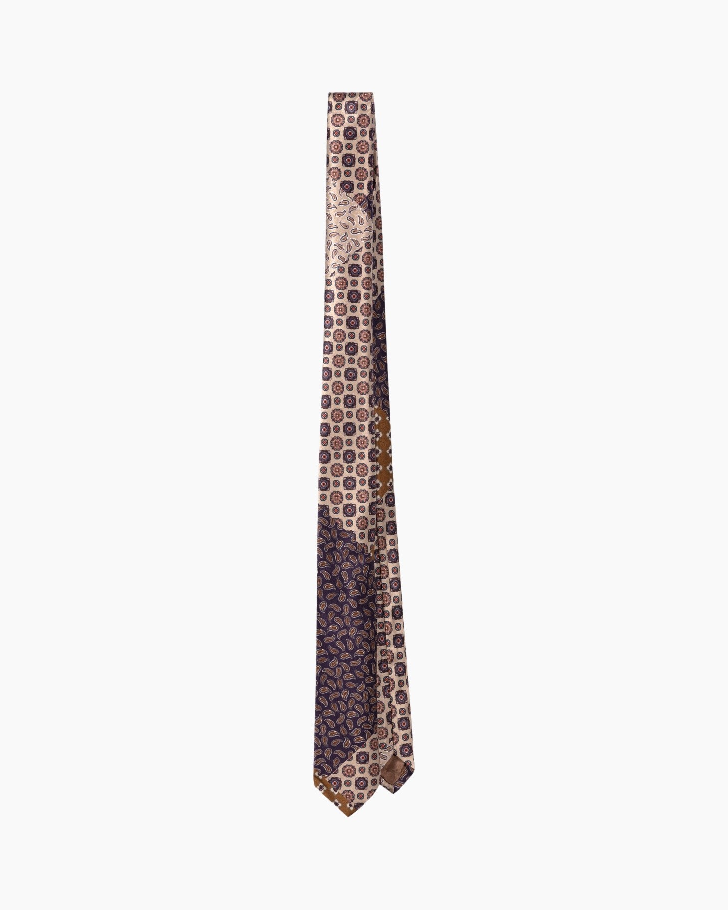 stropdas, zijde, patroon, paisley, veelkleurig