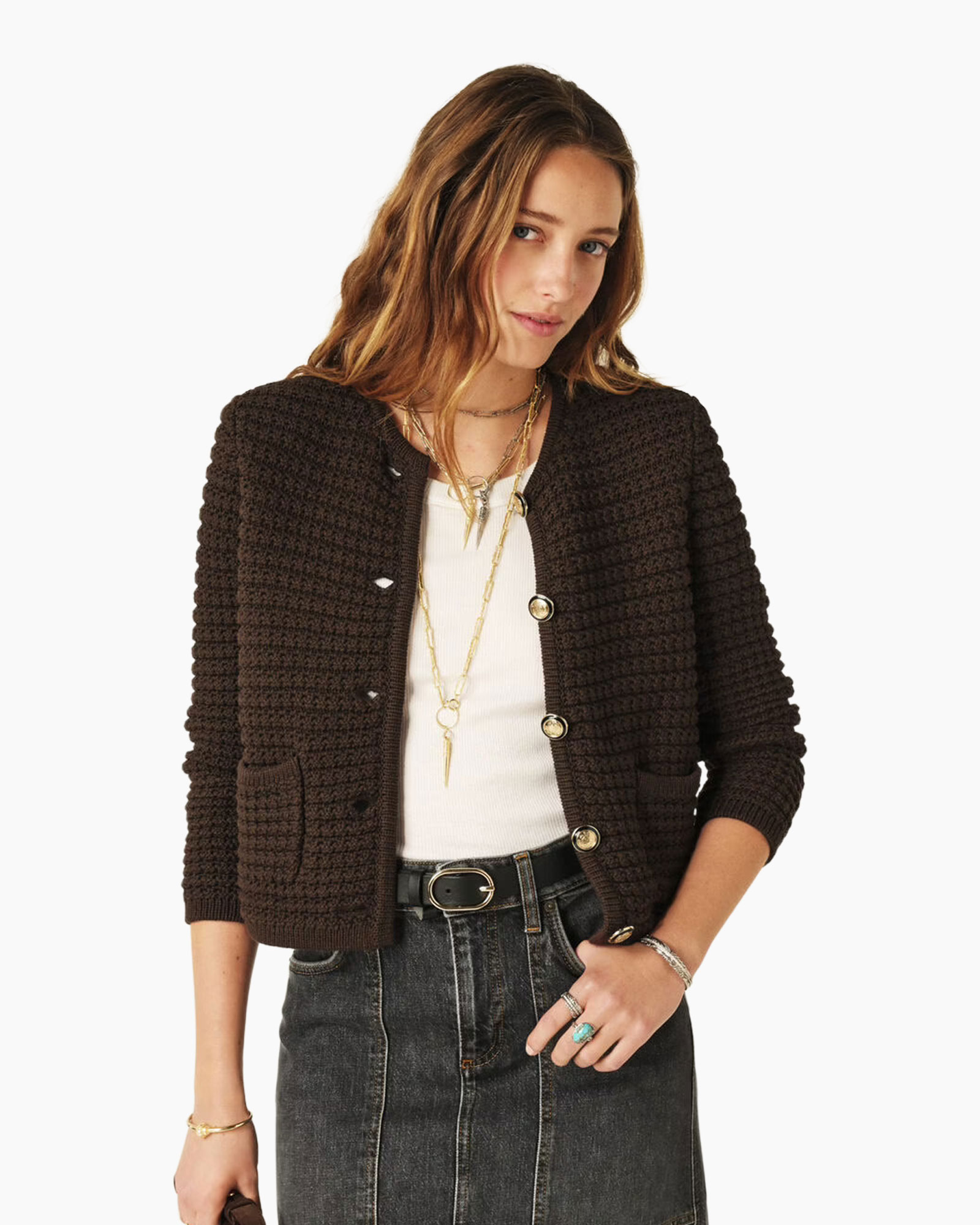 Vest Gaspard Bruin