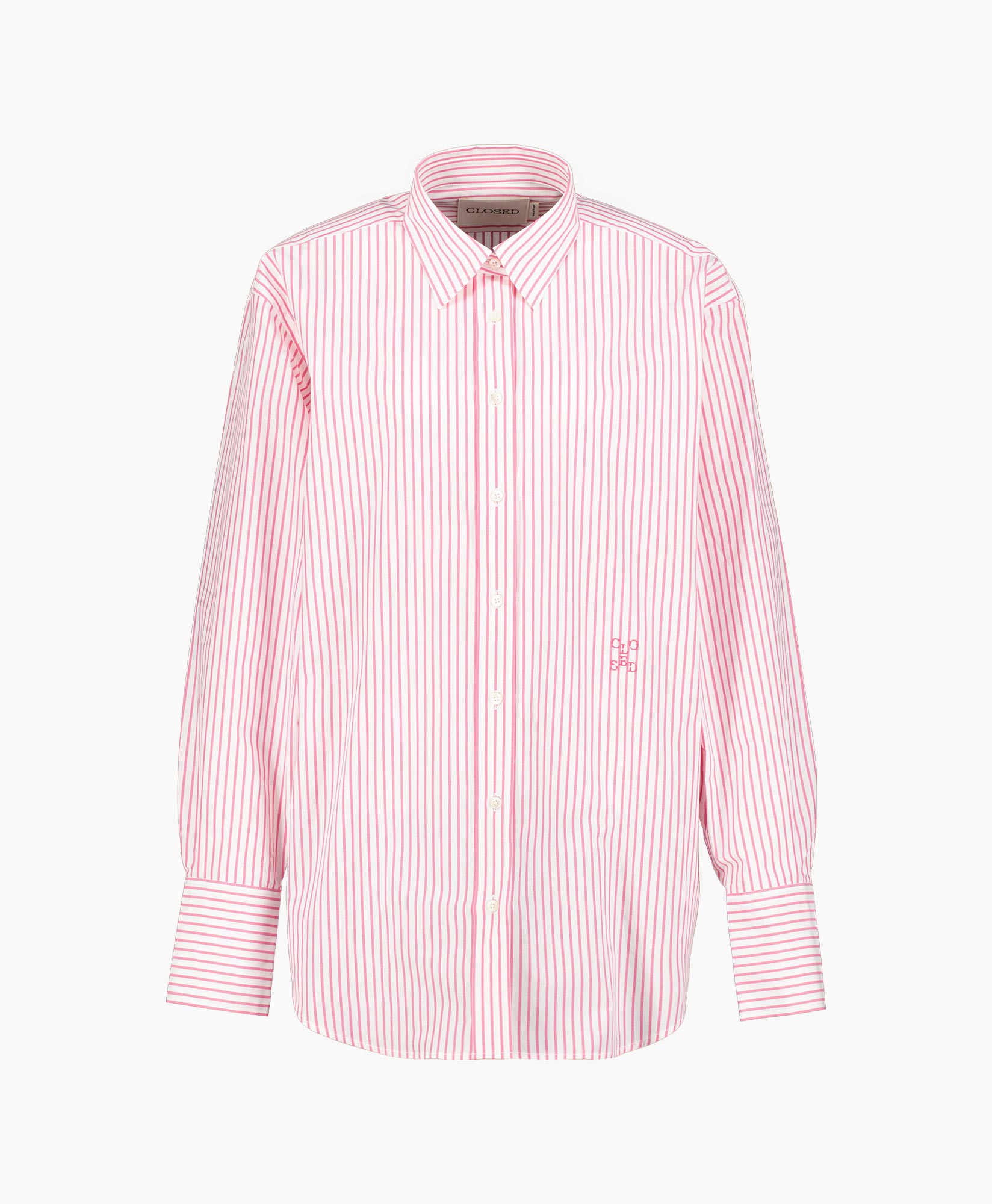 Closed Blouse Classy Long Cuff Pink