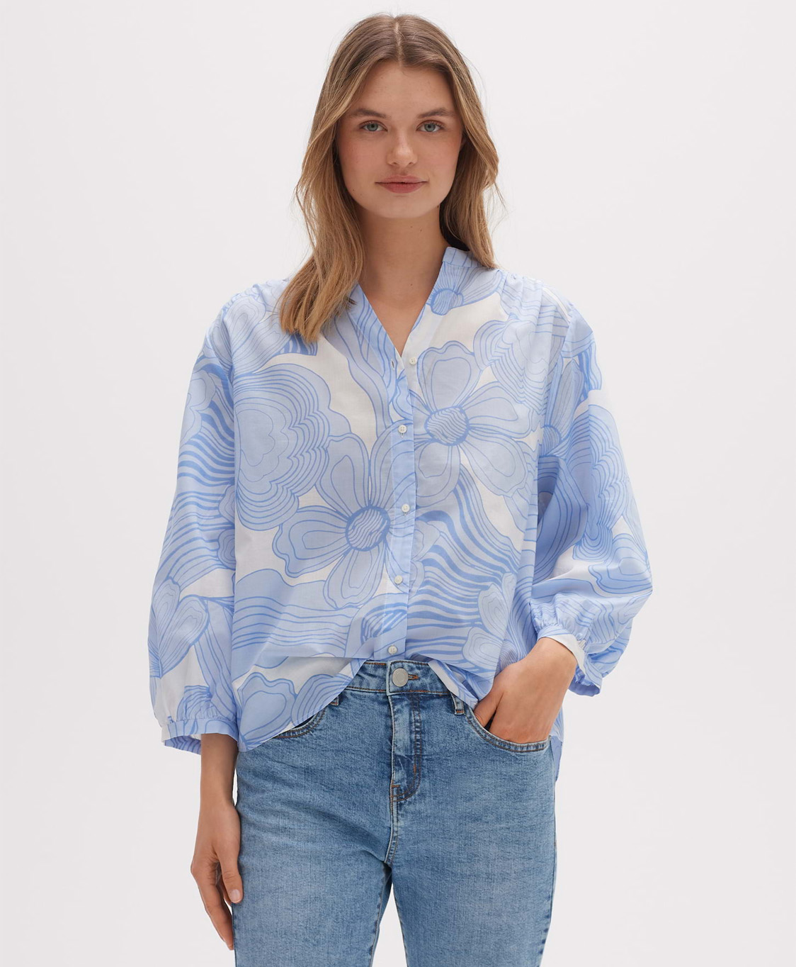 Opus Blouse Faomi Blauw