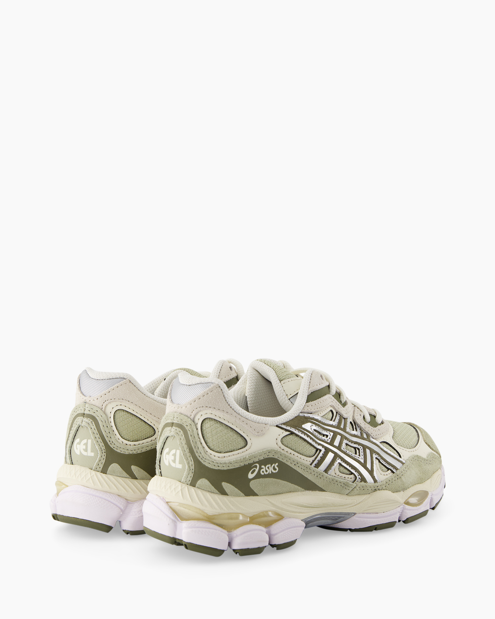sneakers, sportschoenen, mesh, olijfgroen, drie-outsole