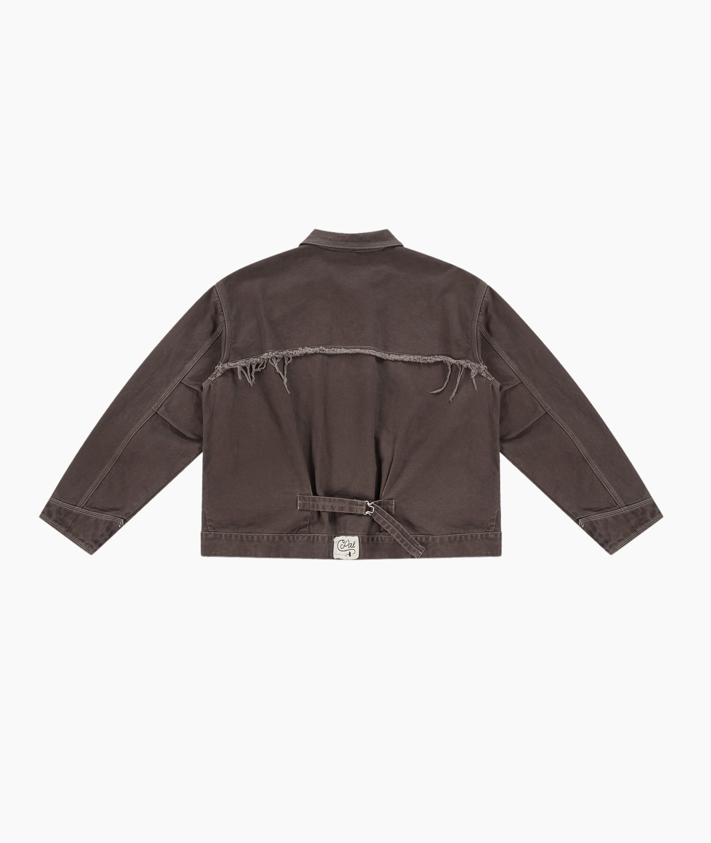 jas, korduroy, bruin, voor-rits, zakken