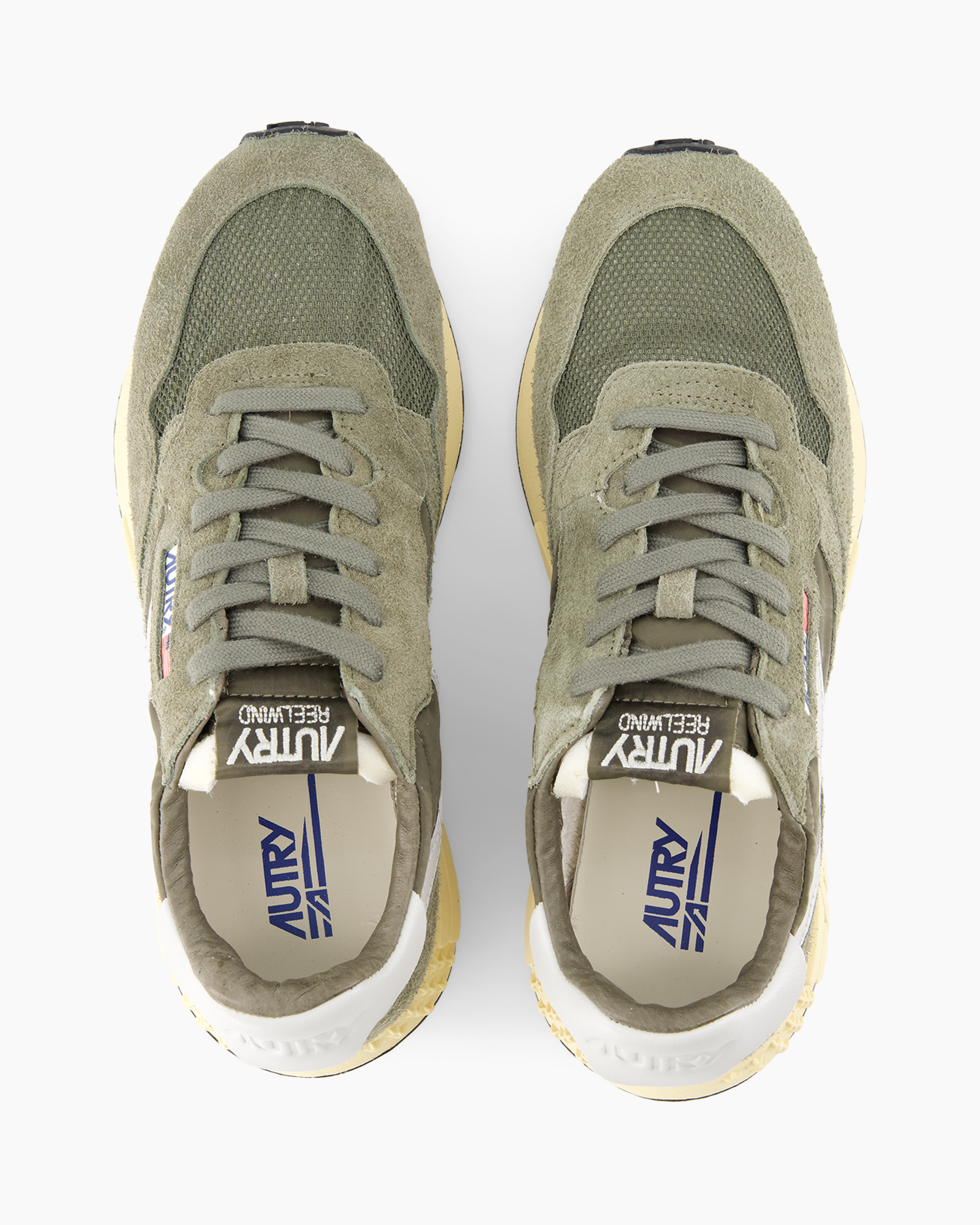 sneakers, groen, mesh, suede, veters-en-schoenen