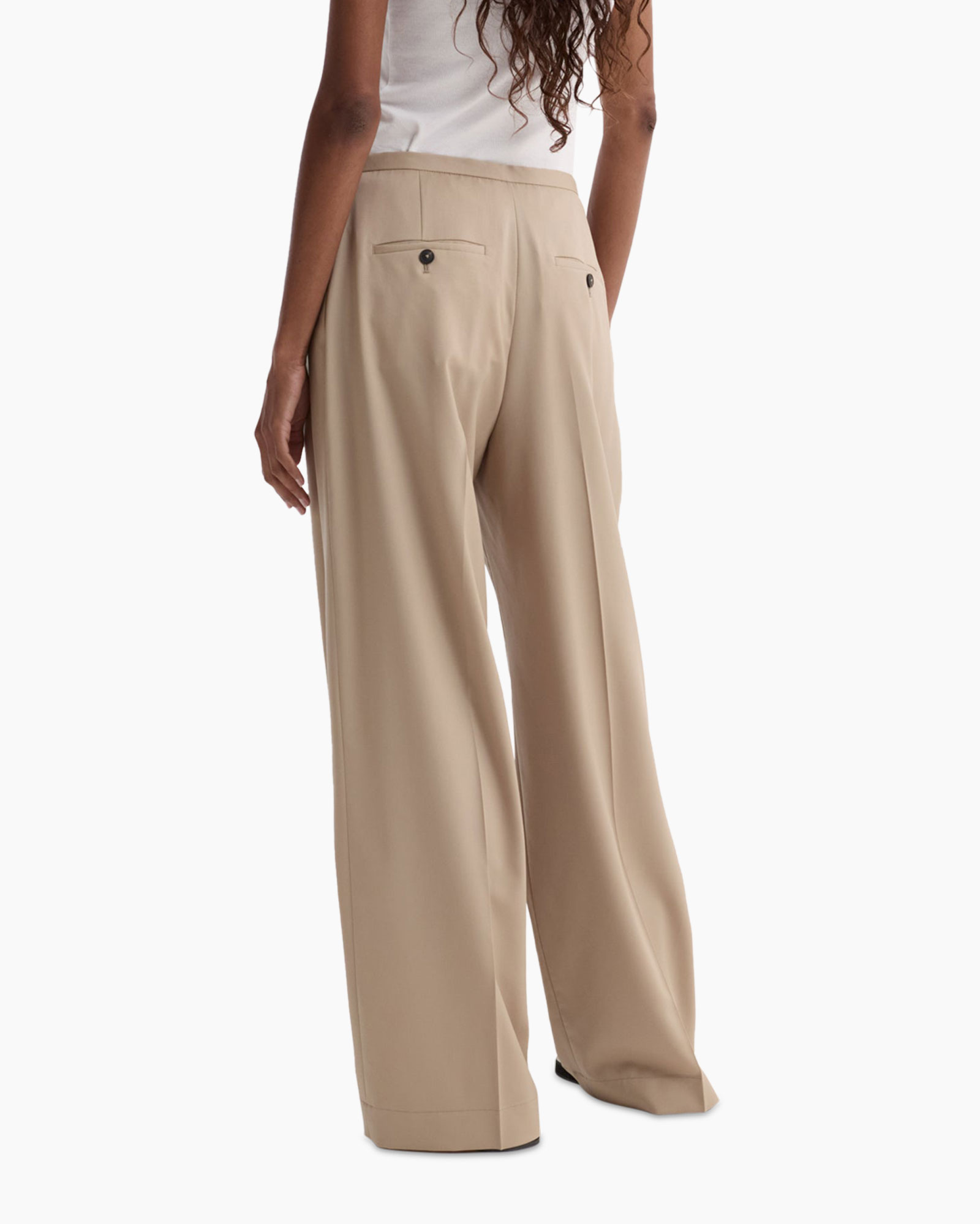 beige_kledingstuk, wijdelijn_pants, touwtjes, casual_pants, enkellengte