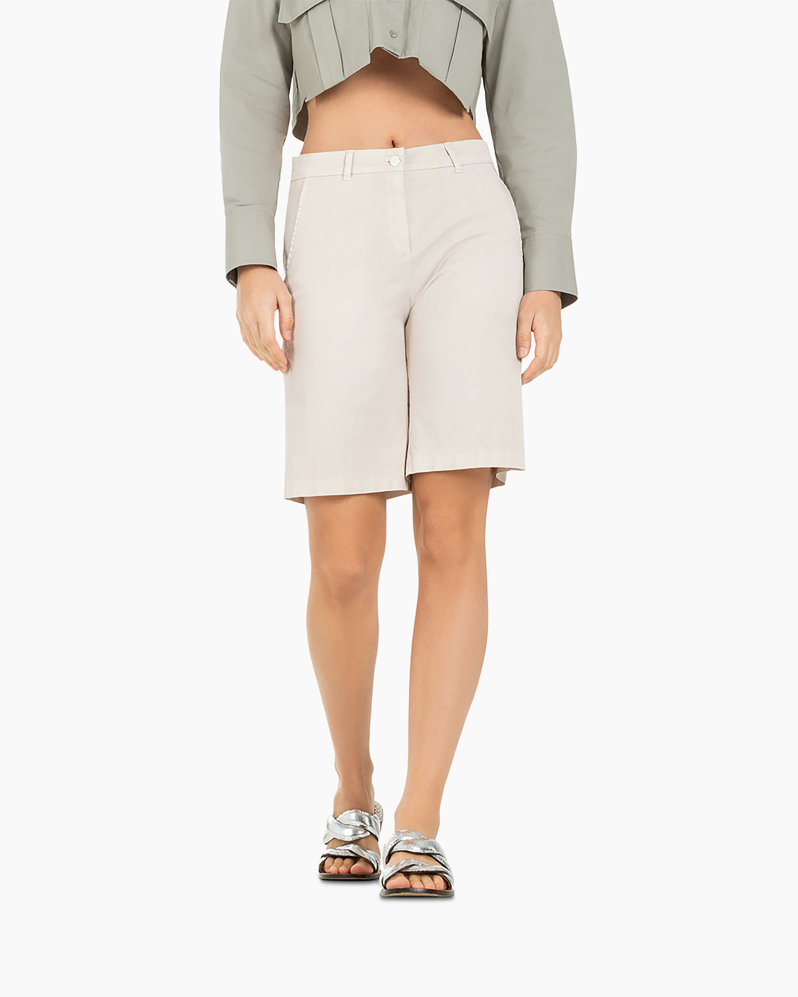 Pantalon Stella Bermuda Off White