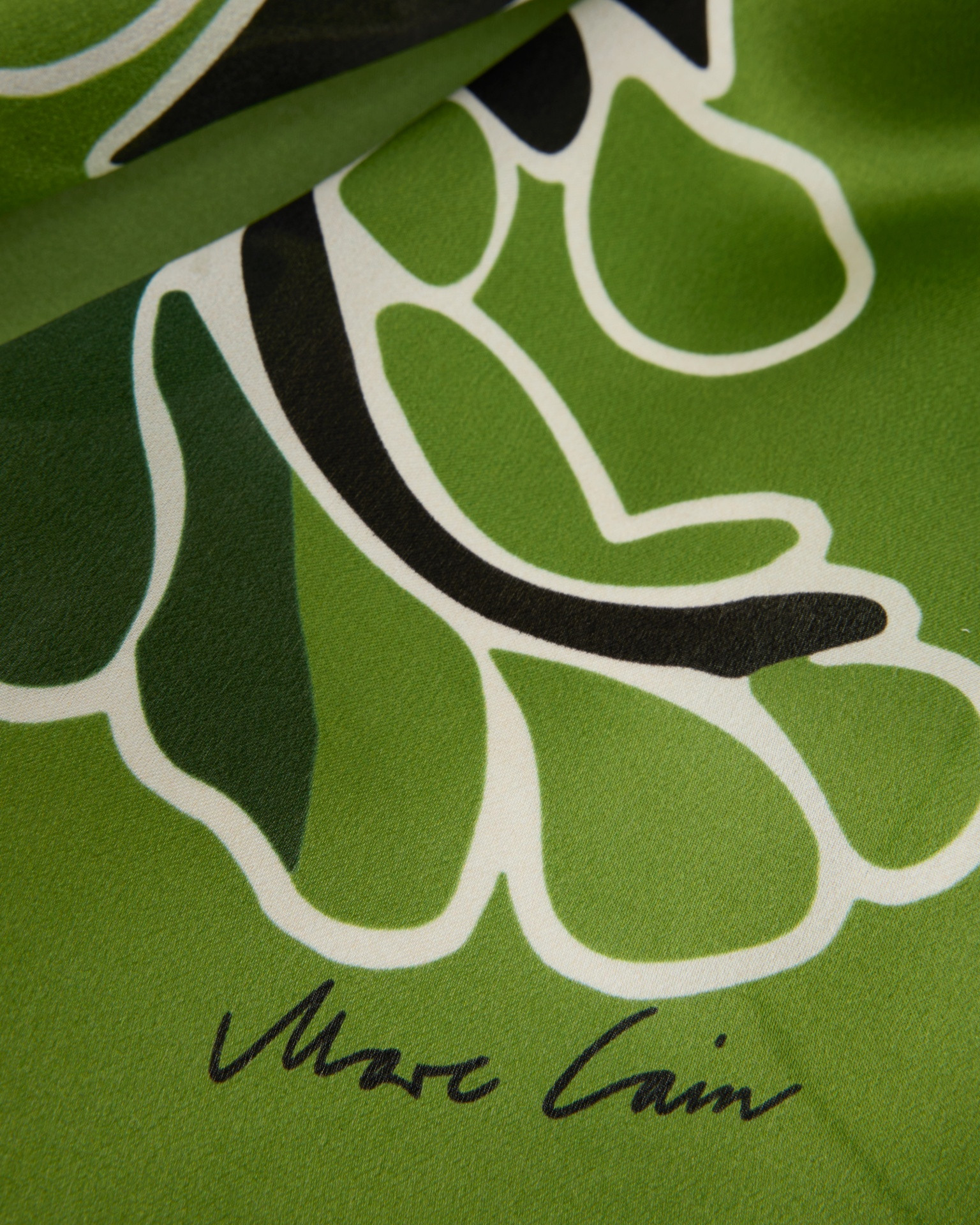 sjaal, groen, zijde zijde, patroon, vierkante sjaal