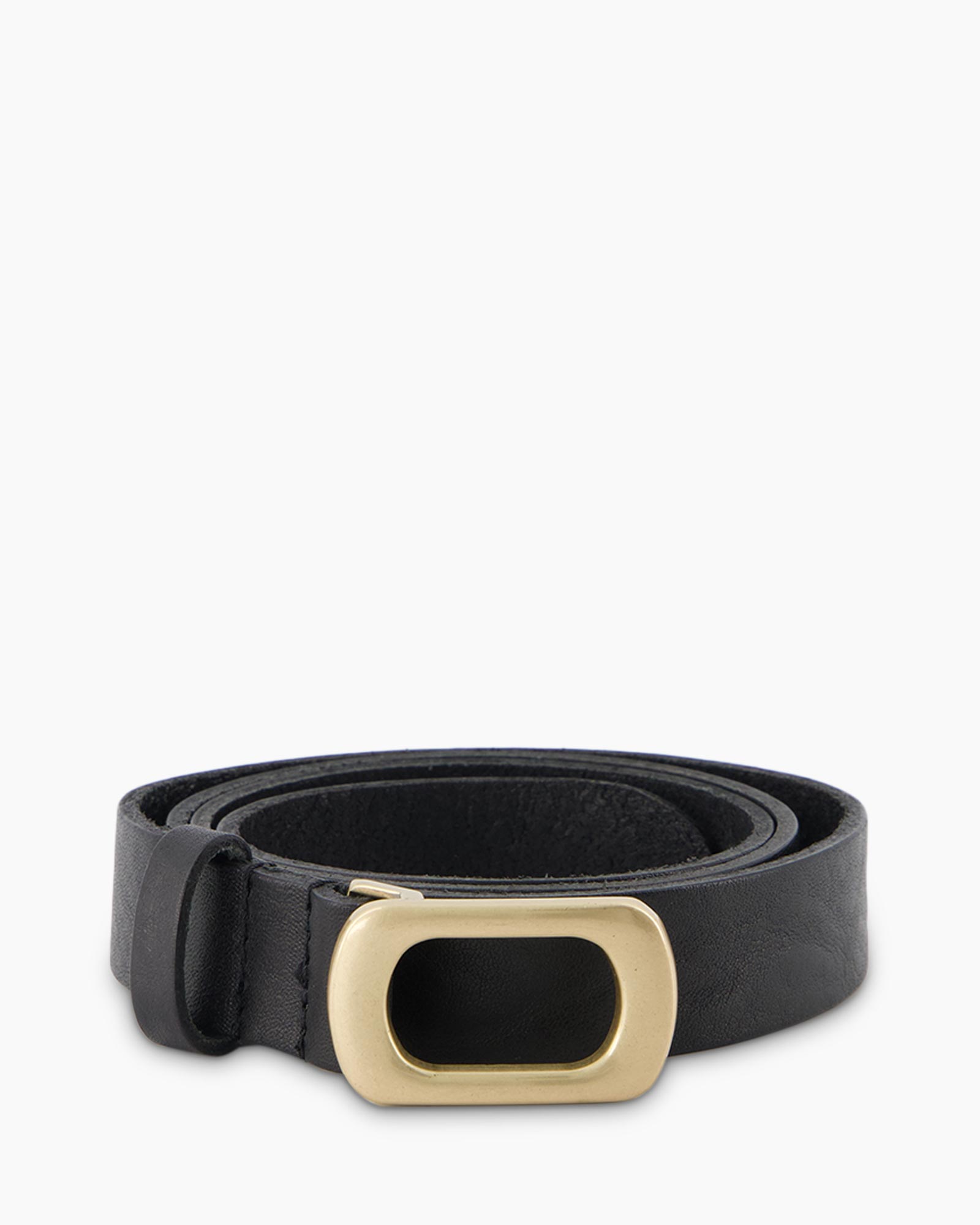 Riem Square Buckle Zwart