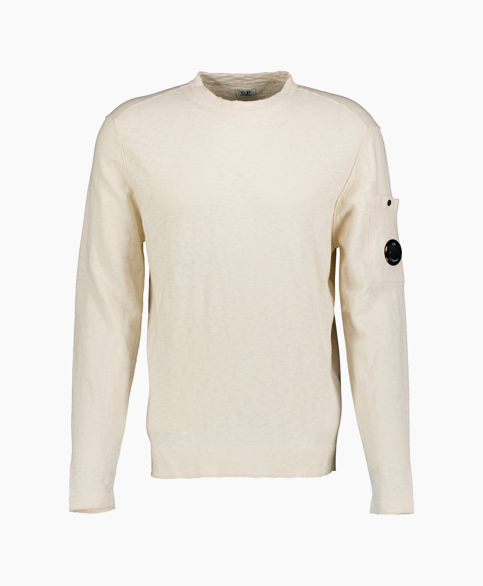 Gebreide Trui Lens Knit Crewneck Off White