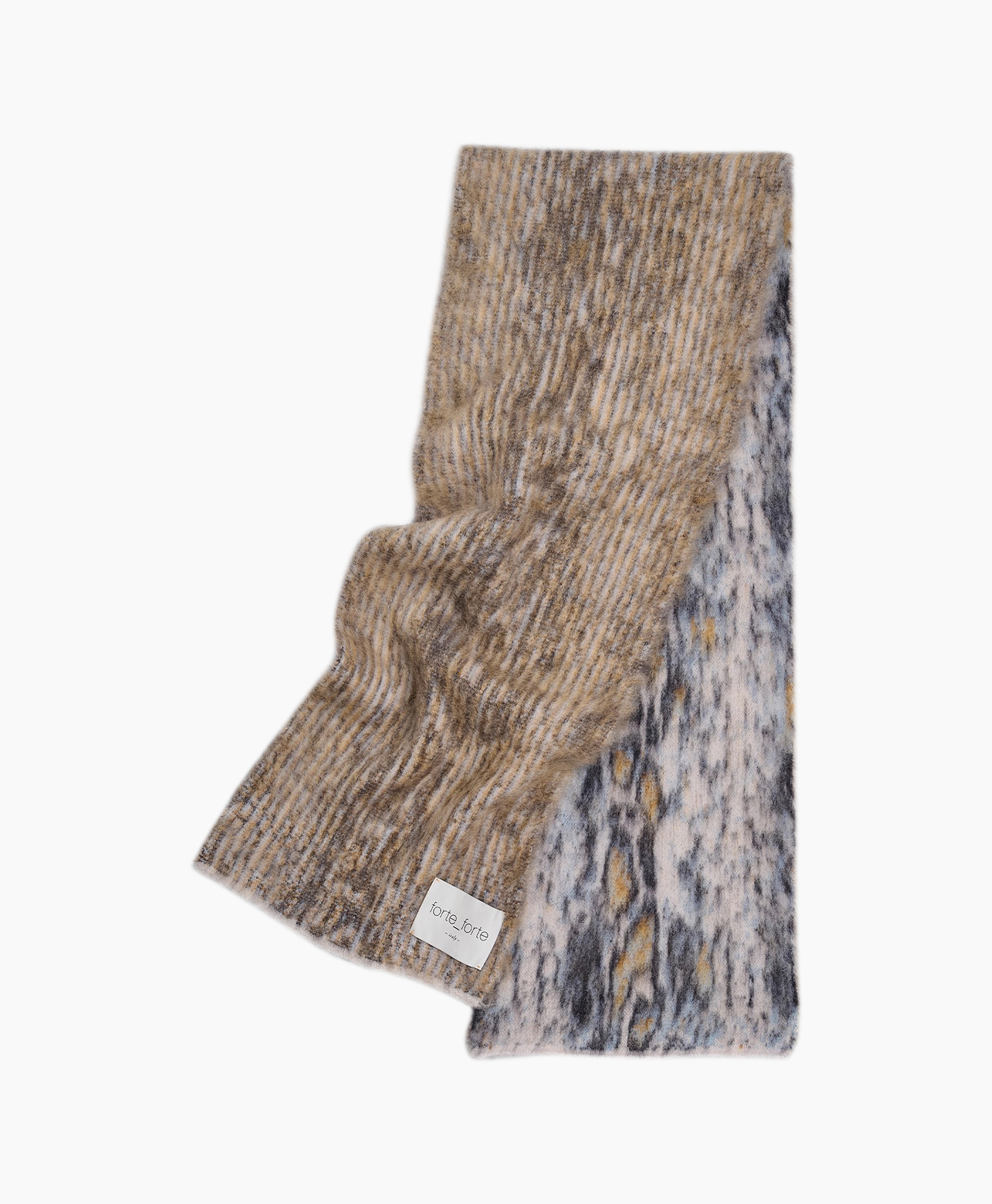 Sjaal Plume De Python Alpaca Grijs