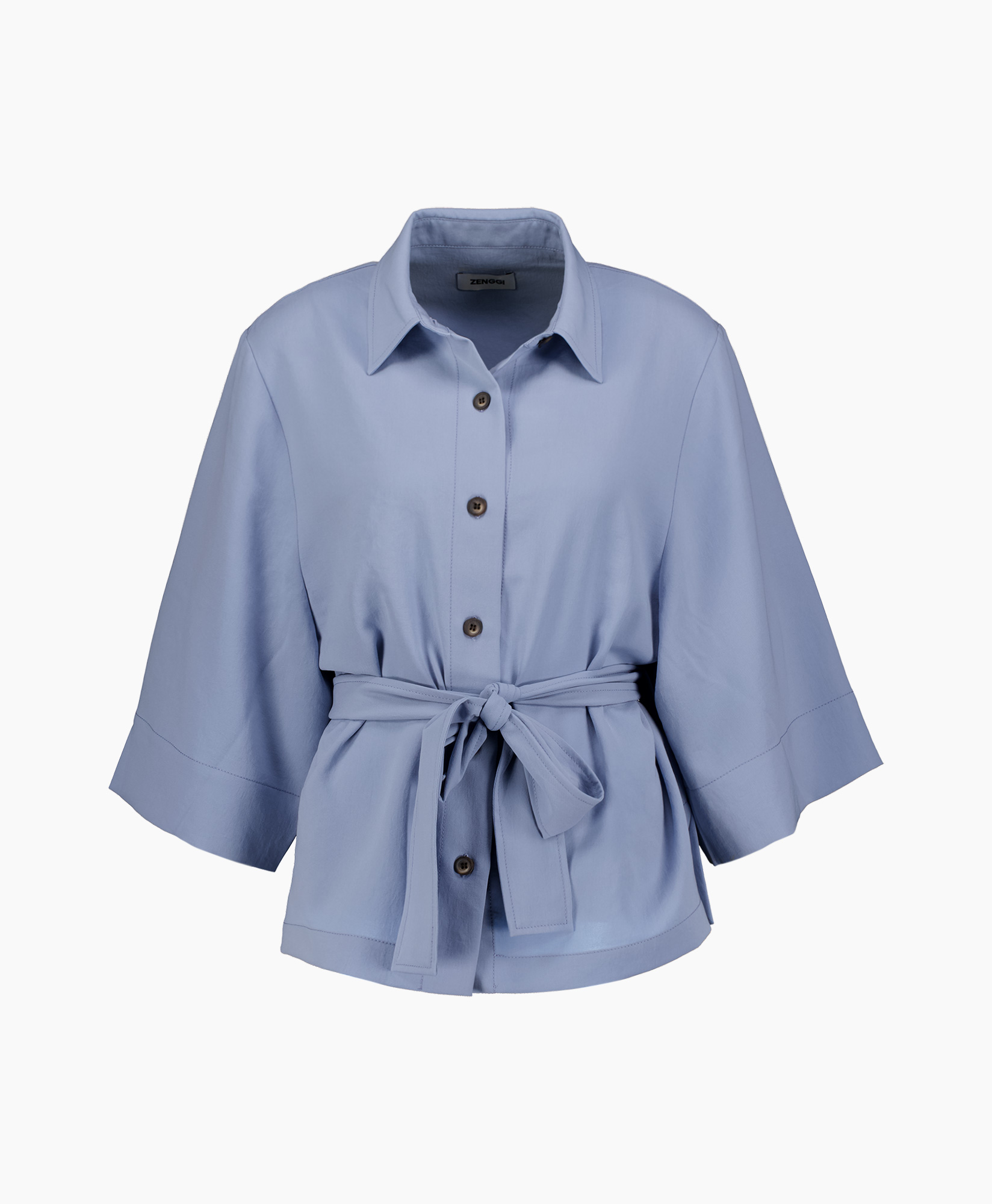 Blouse Japanese Crepe Blauw