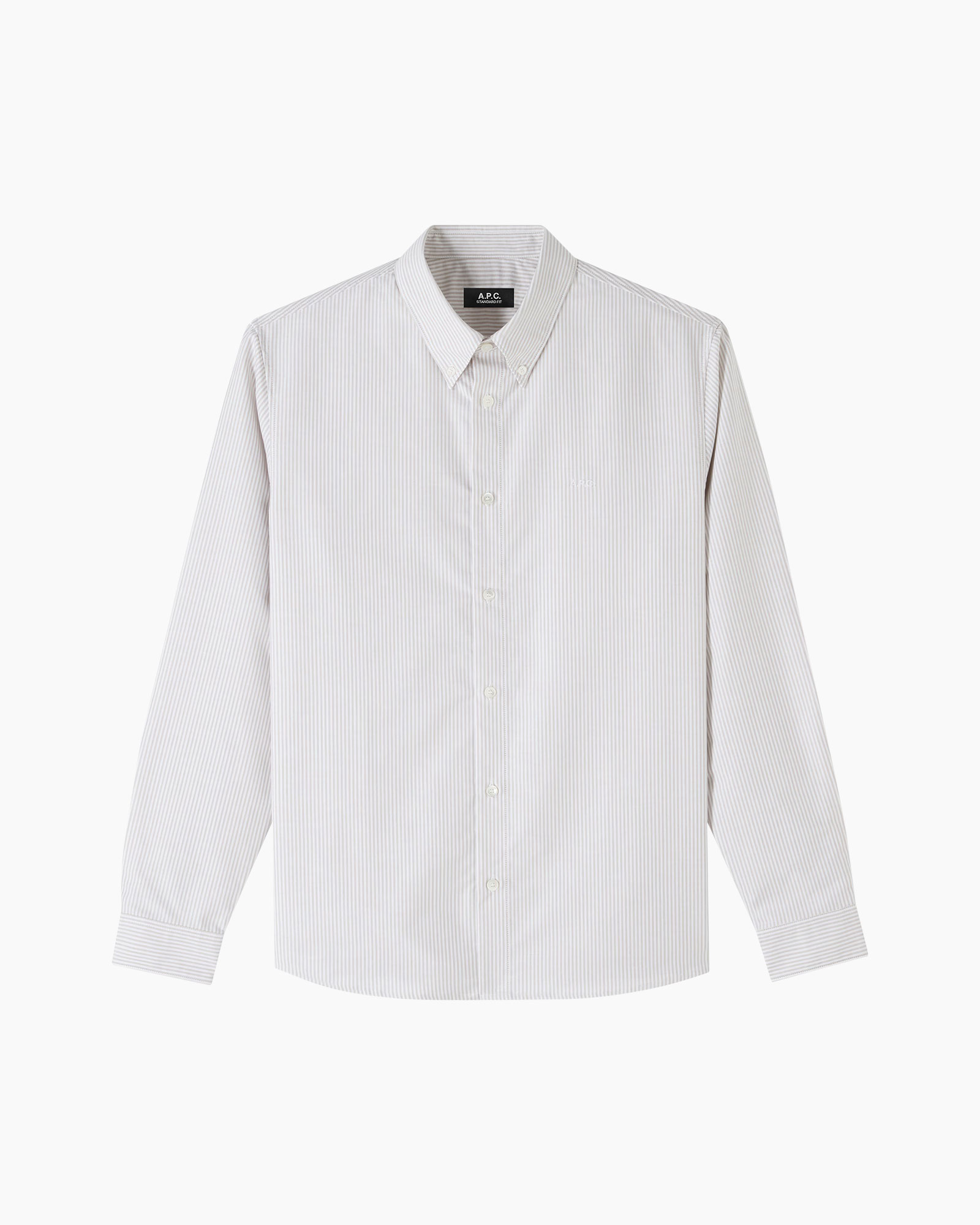 hemd, overhemd, gestreept, knopen blouse?, langarm