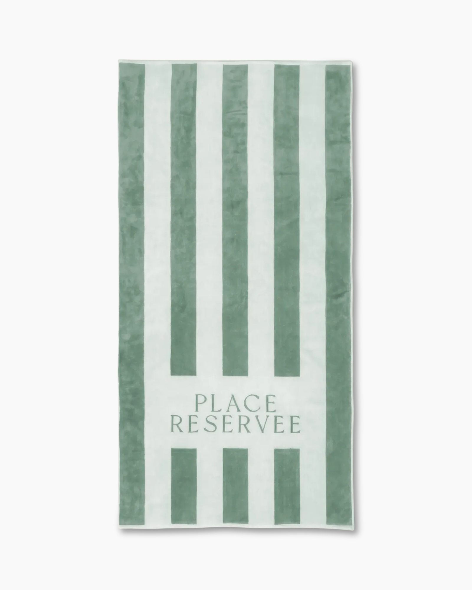 towel, bath, green, striped, text
