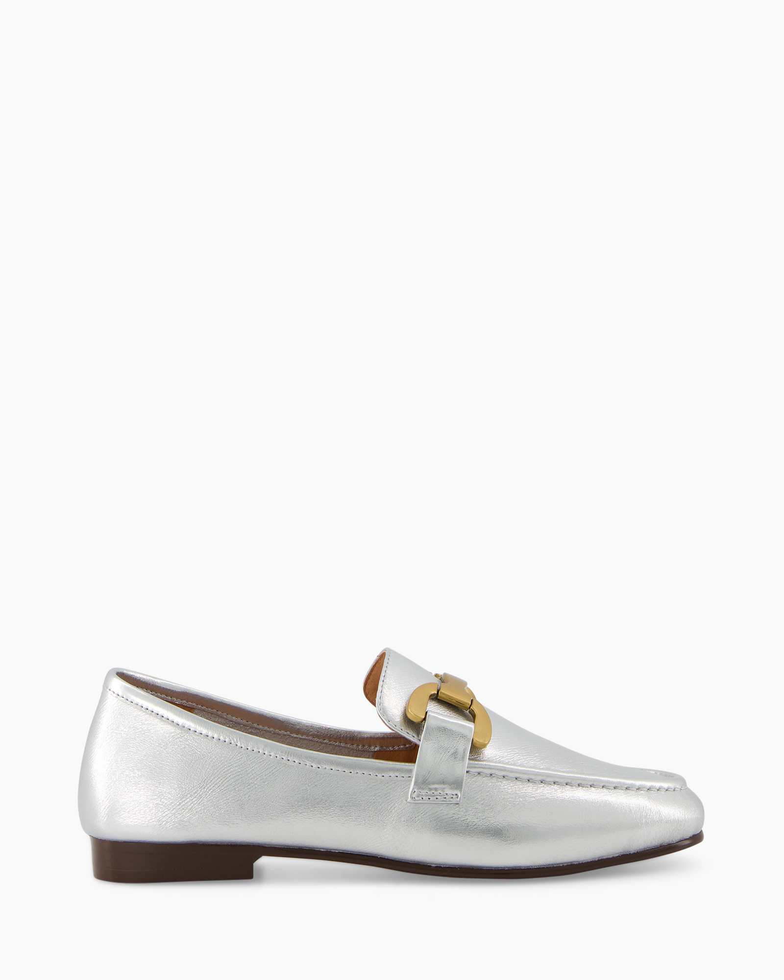 Loafer Creased Leather Zilver