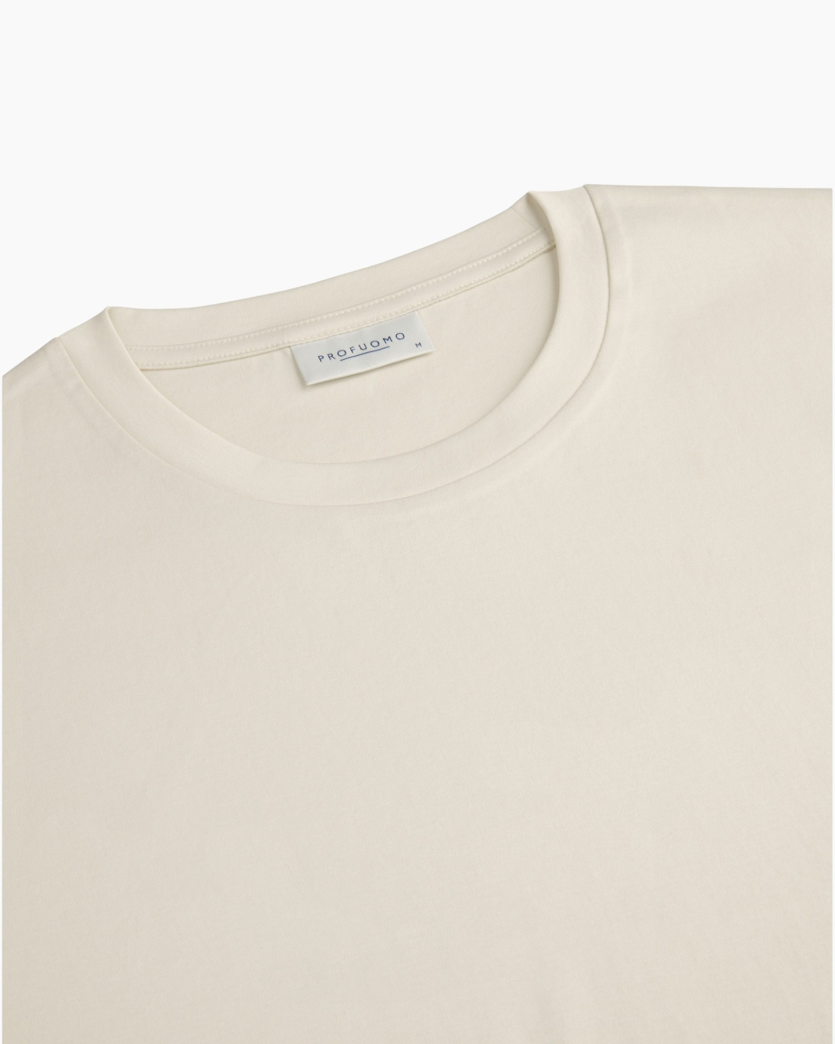 t-shirt, korte mouw, beige, ronde hals, effen