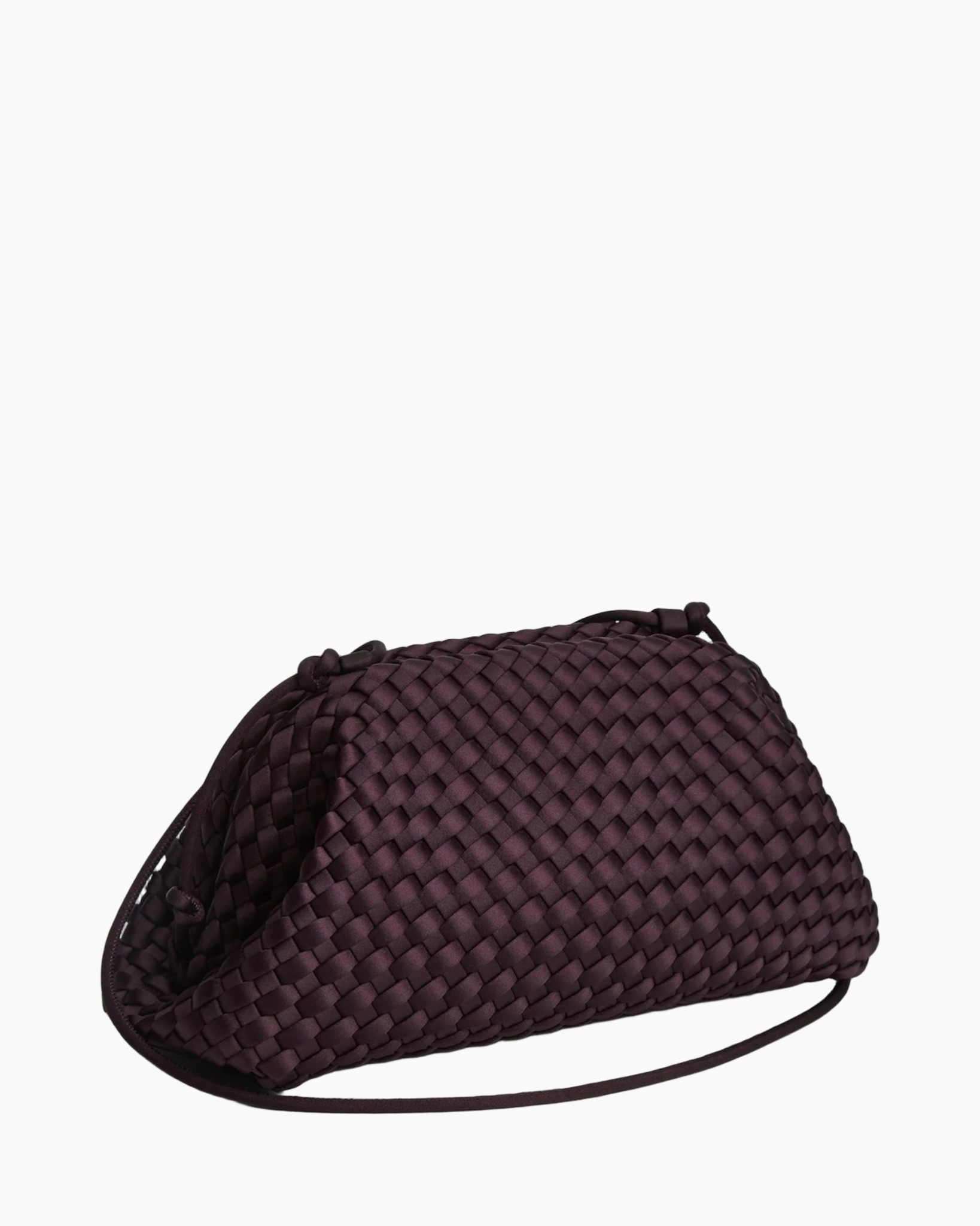 geweven, clutch, bordeaux, handtas, riem