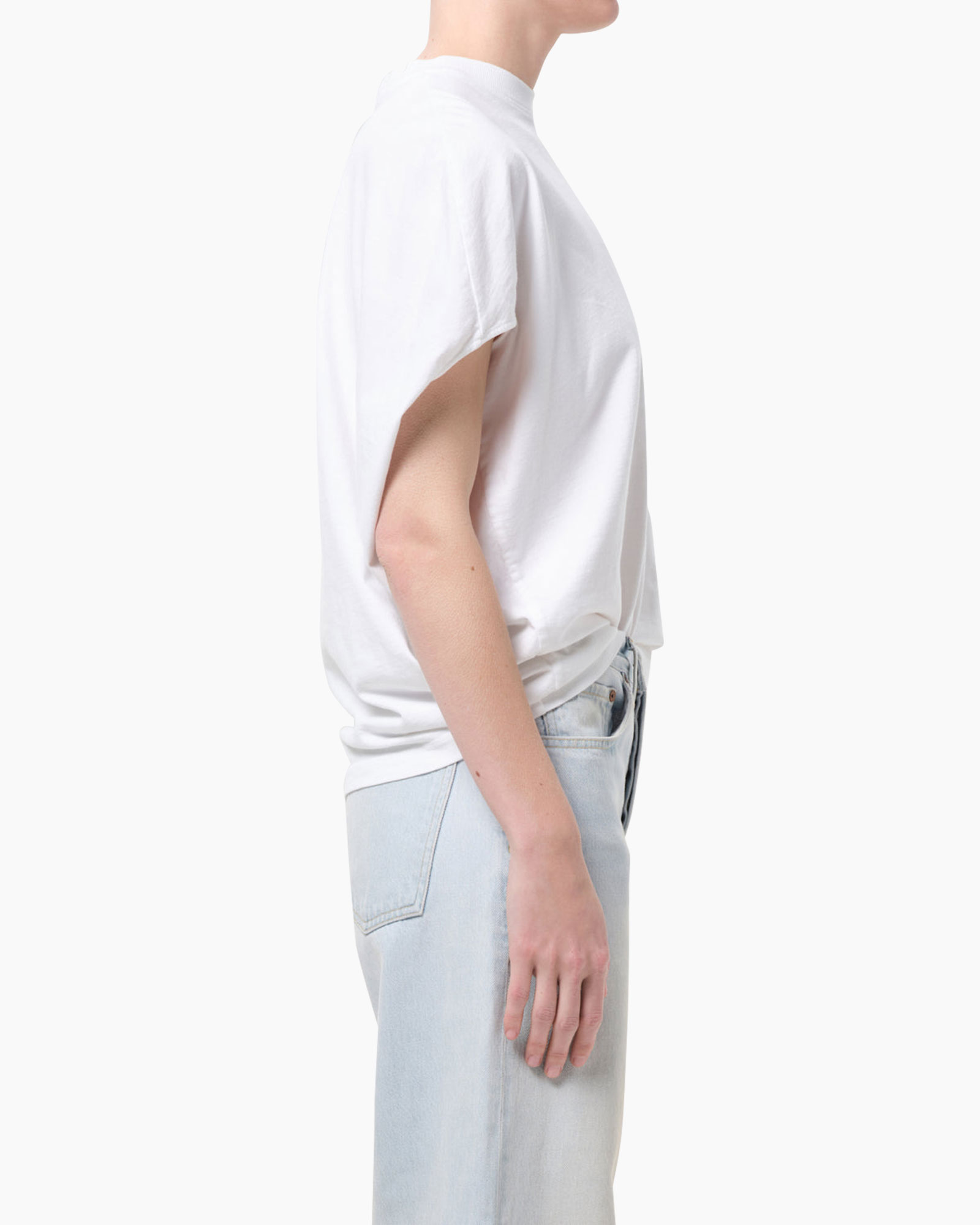 t-shirt, wit, korte-mouwen, top, casual