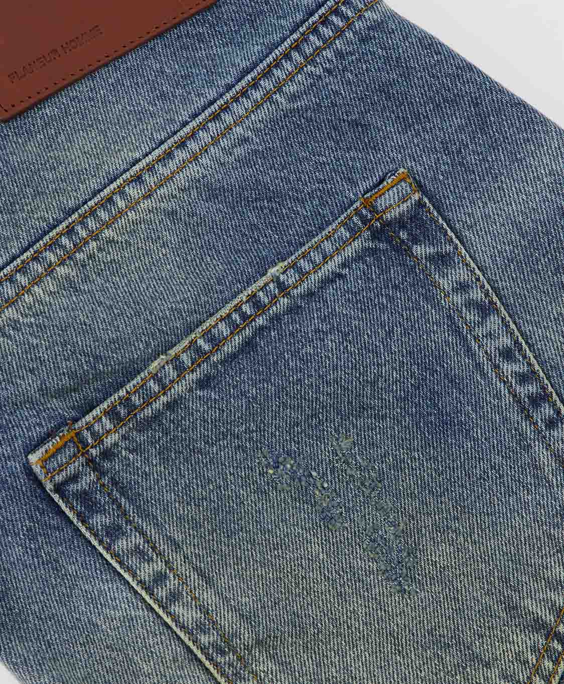 Flaneur Homme Jeans Straight Jeans Paars